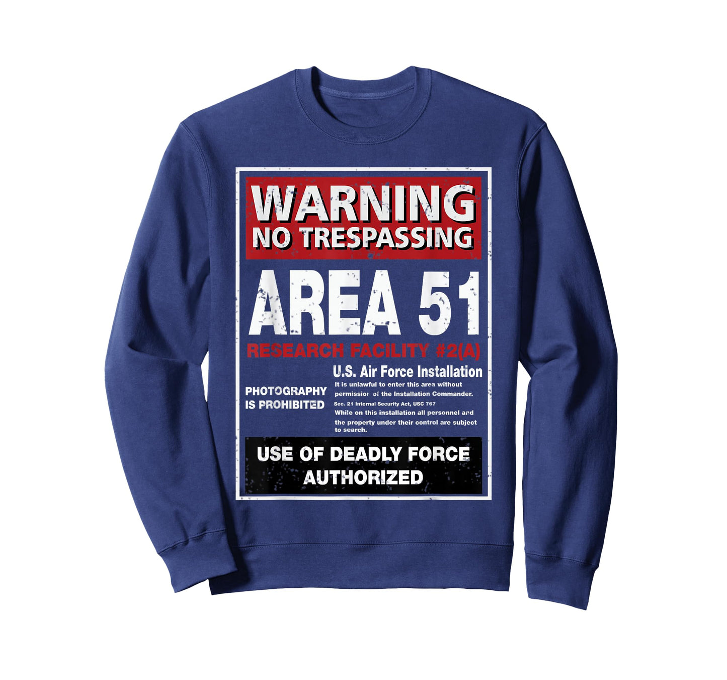 Alien T Shirt Area 51 Warning Sign Las Vegas NV T-Shirt