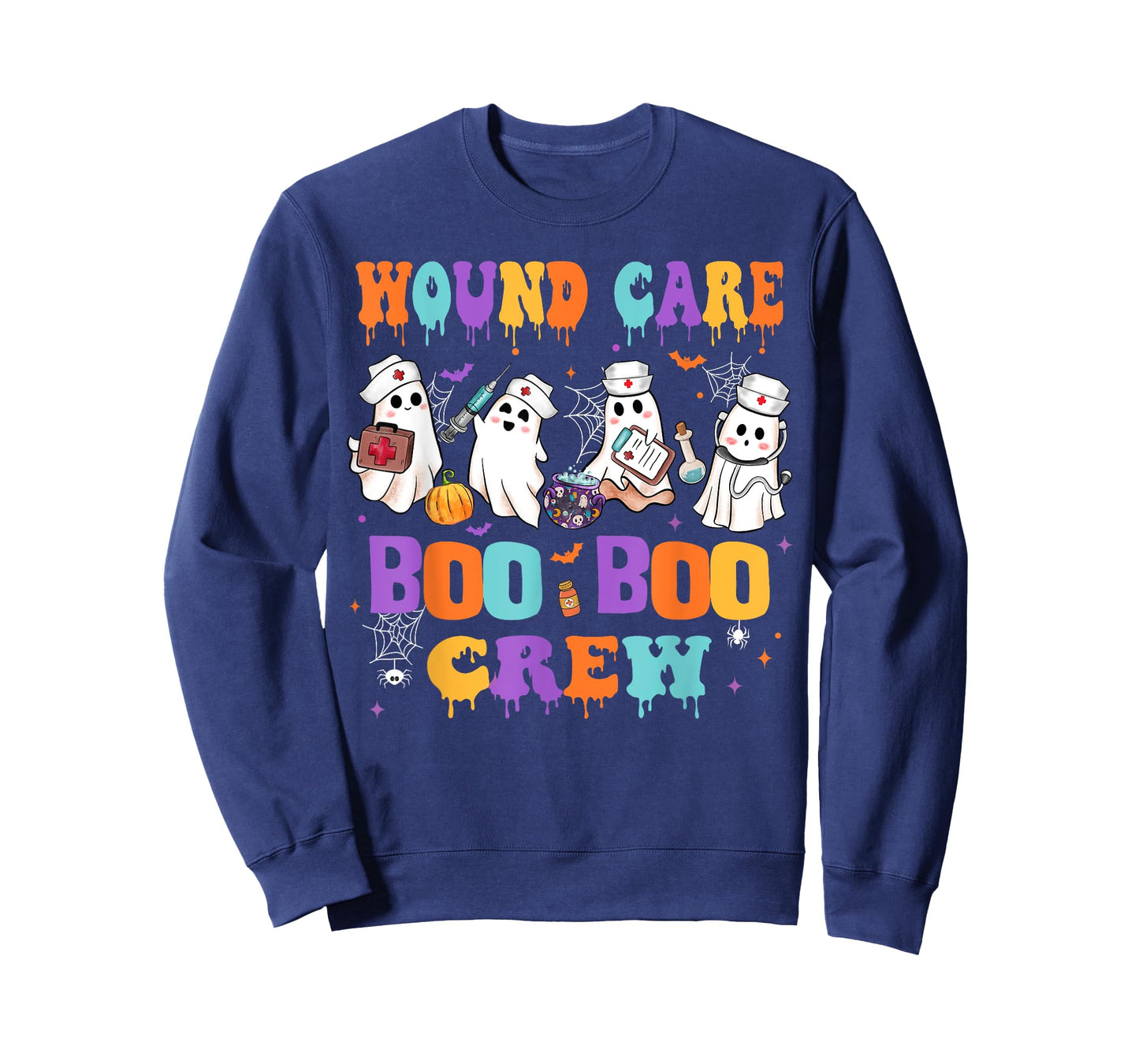 Wound Care Nurse Boo Boo Crew Nurse Halloween Squad Nurse T-Shirt