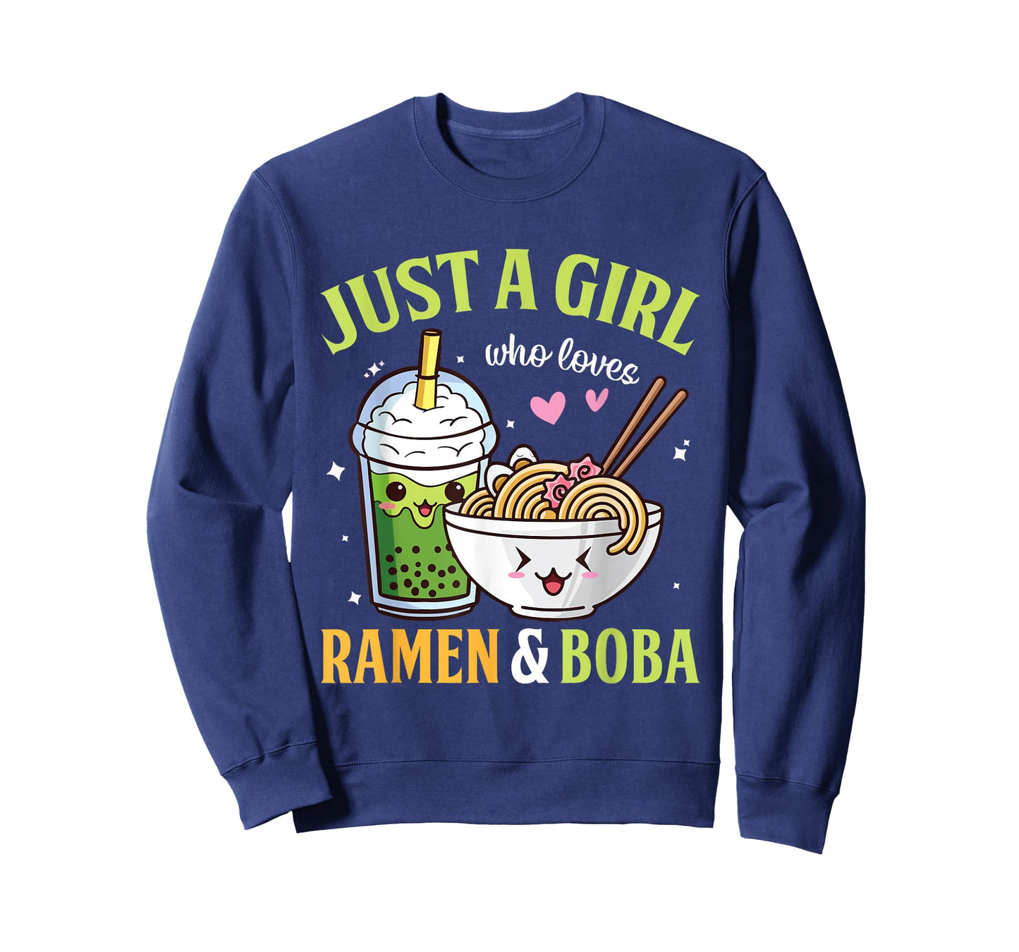 Kawaii Just A Girl Who Loves Ramen And Boba Tea Bubble Milk T-Shirt