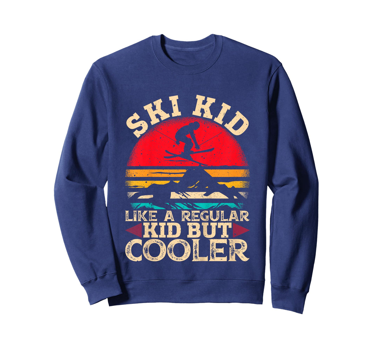 Ski Kid Like A Regular Kid But Cooler Funny Skiing Skier T-Shirt