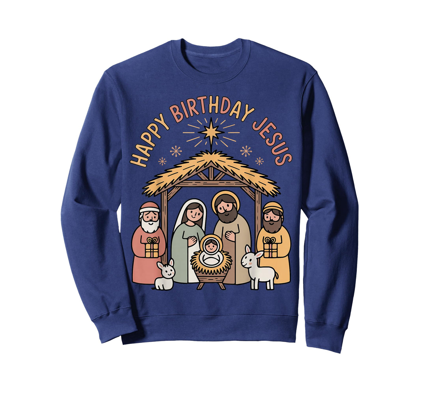 Happy Birthday Jesus Christmas Christian Outfit Toddler Girl T-Shirt