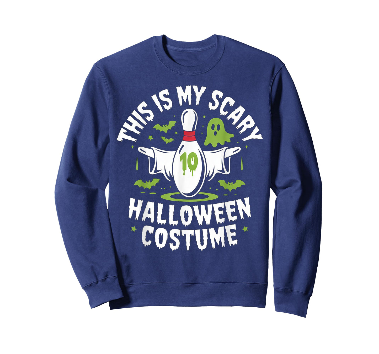 Ghost Bowling League Team Halloween Humor Tee T-Shirt
