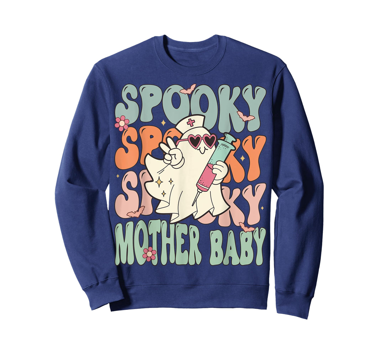 Spooky Mother Baby Nurse Halloween Postpartum Nurse T-Shirt