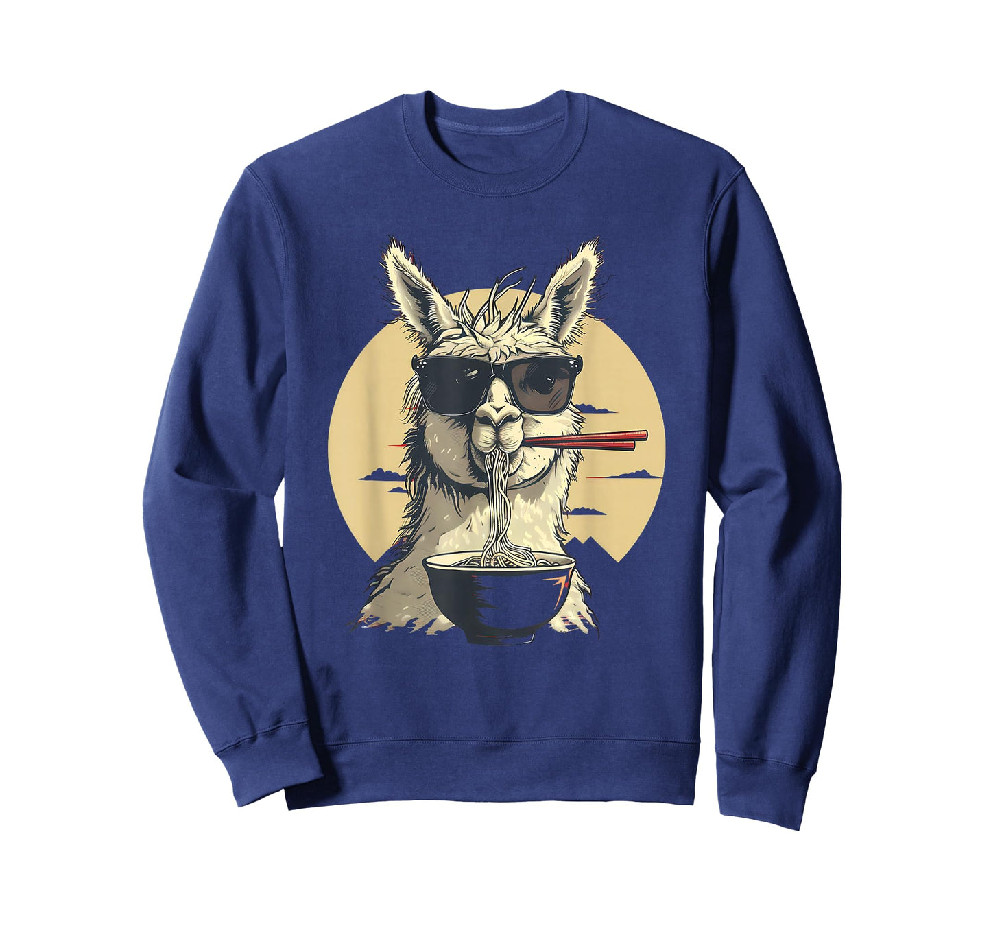 Llama Ramen Sunglasses Llama Ramen Bowl Ramen Noodles T-Shirt