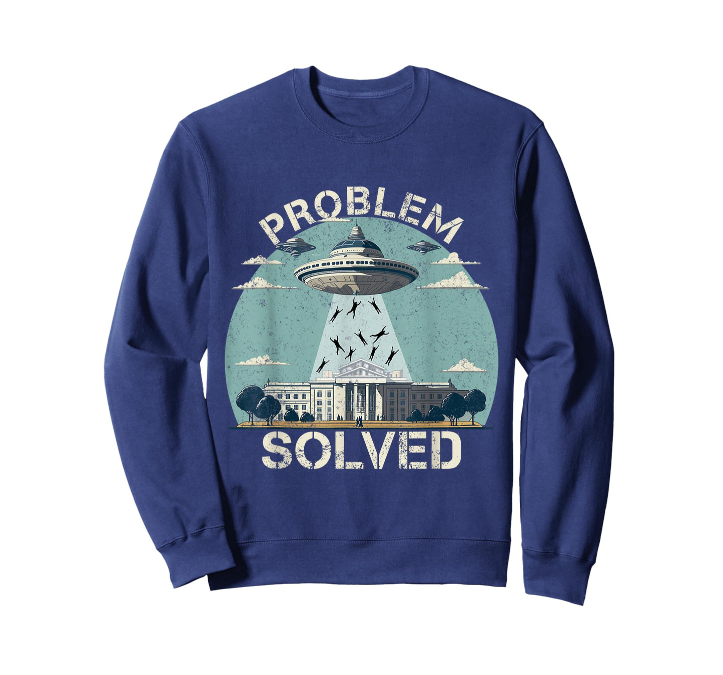 Funny Election 2024 UFO Problem Solved Political Humour T-Shirt