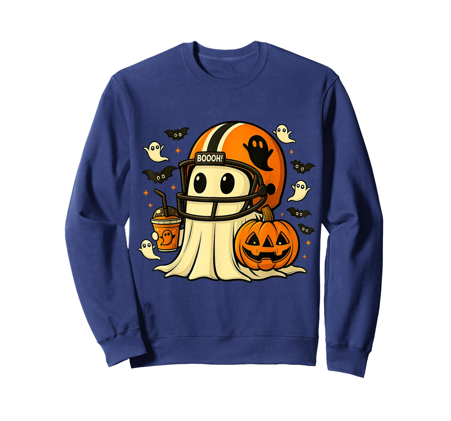 Ghost Ready for Football, Halloween and Pumpkin Patch Season T-Shirt