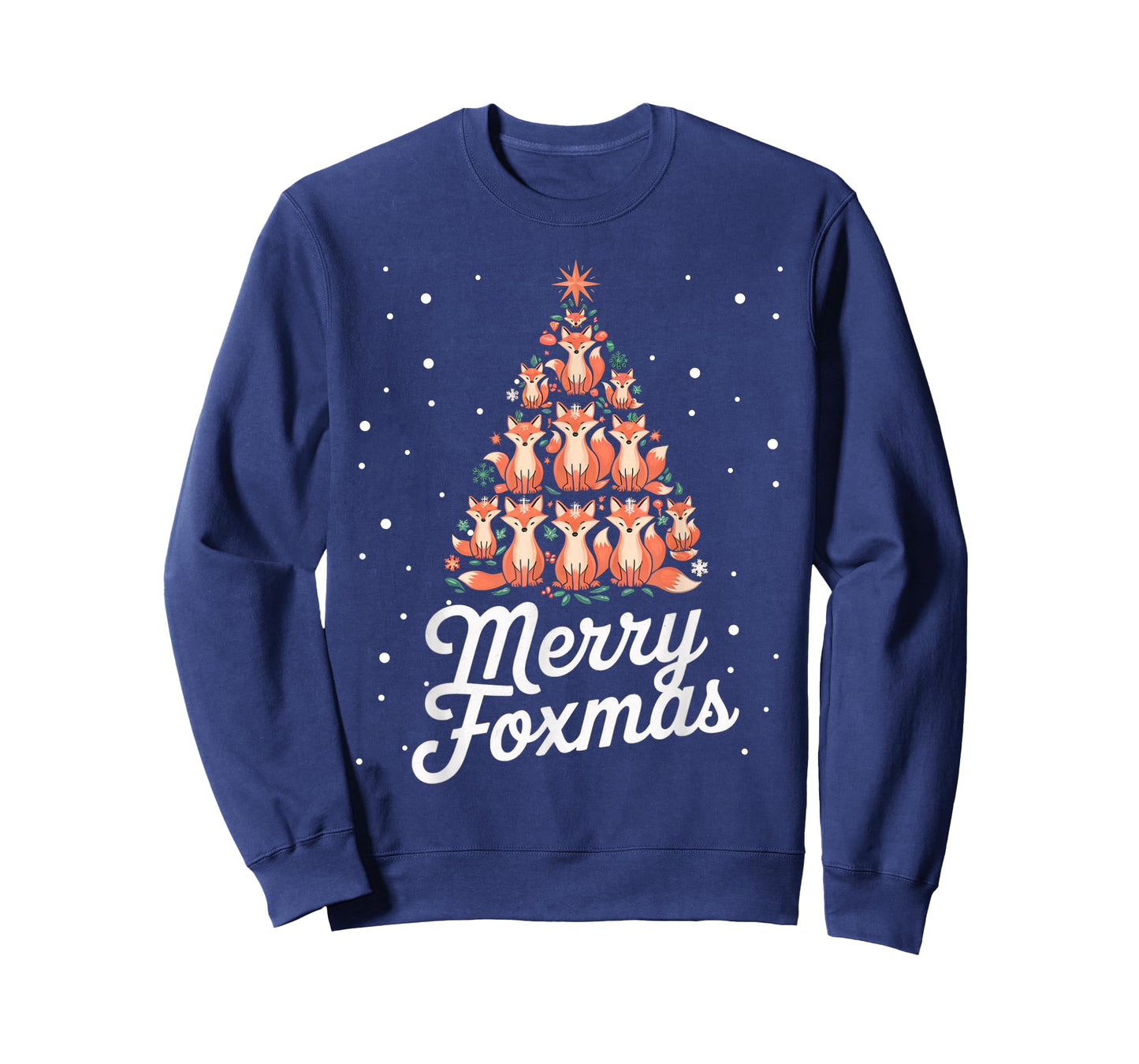 Fox Xmas Tree Foxes Christmas Tree Merry Foxmas T-Shirt