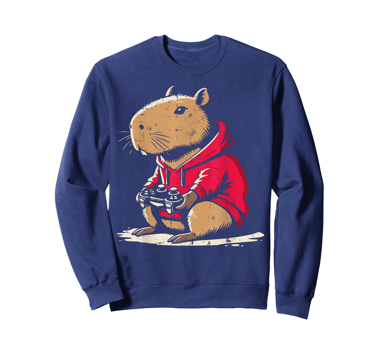 Capybara Gamer Funny Video Gaming Capy Rodent Boys Kids Men T-Shirt