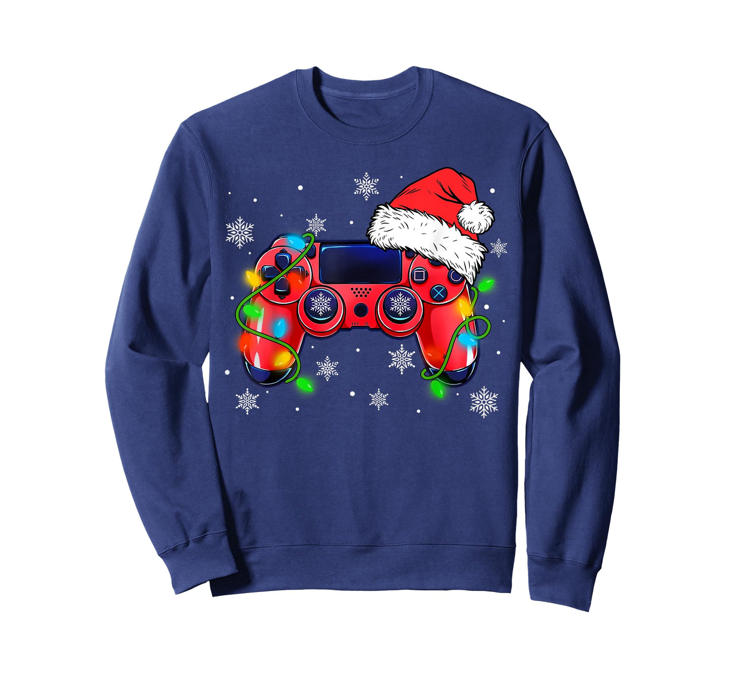 Video Game Controller Christmas Santa Hat Gamer Boys T-Shirt