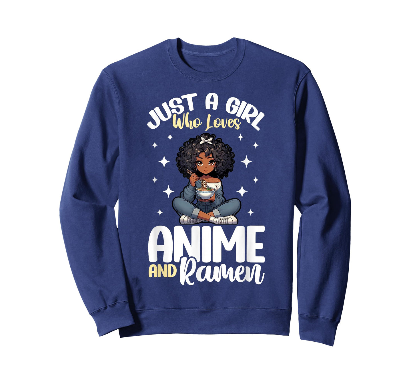 Just A Girl Who Loves Anime And Ramen African American T-Shirt