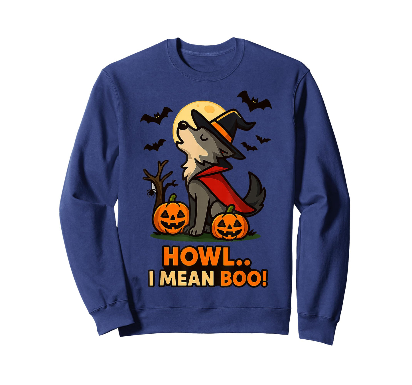 Funny Wolf Halloween Costume – Howl I Mean Boo Quote T-Shirt