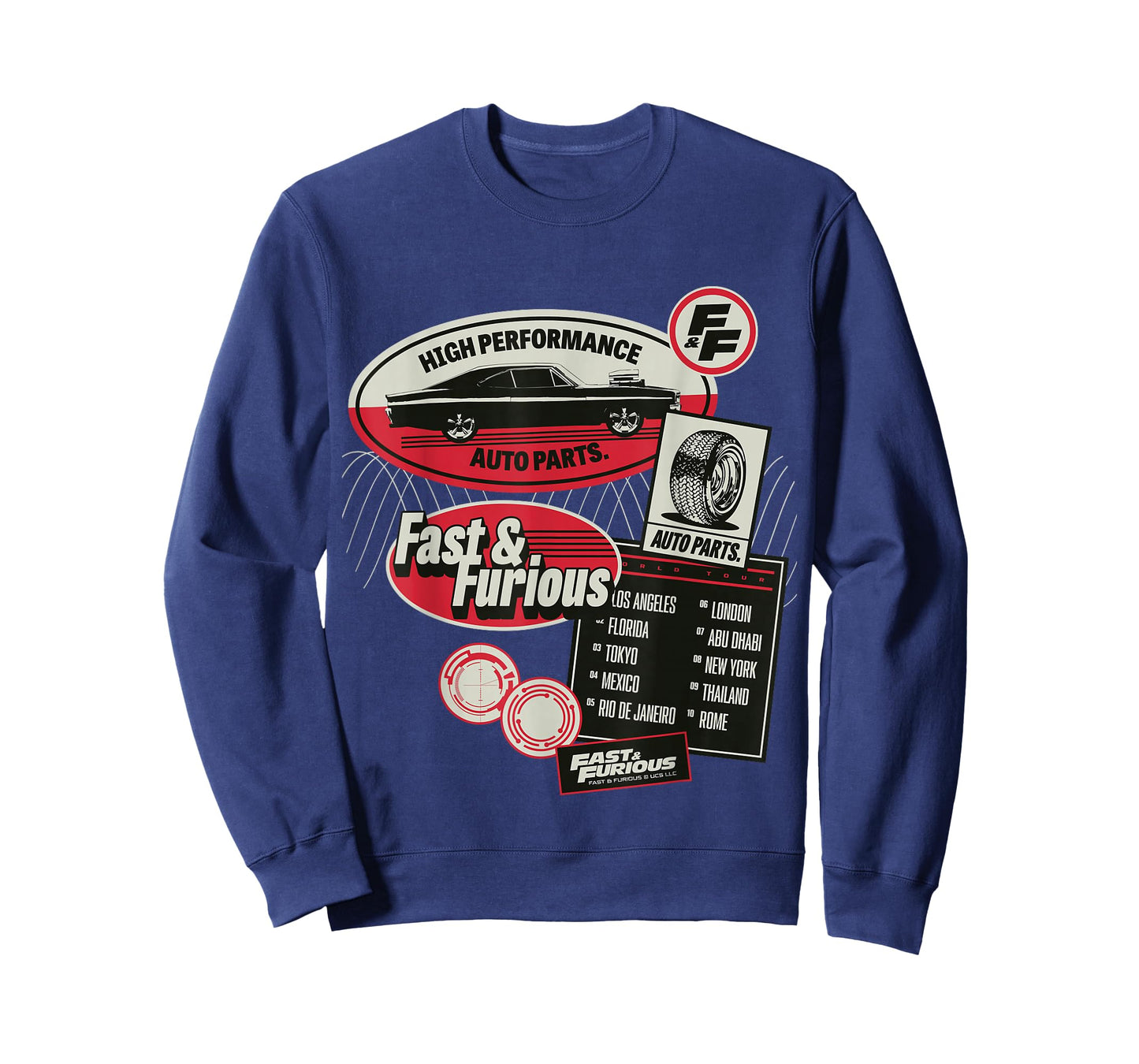 Fast & Furious Movie Merch High Performance Auto Parts T-Shirt