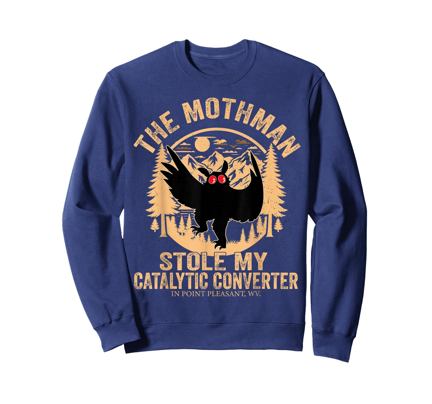 Funny Mothman Stole My Catalytic Converter Mothman Cryptid T-Shirt