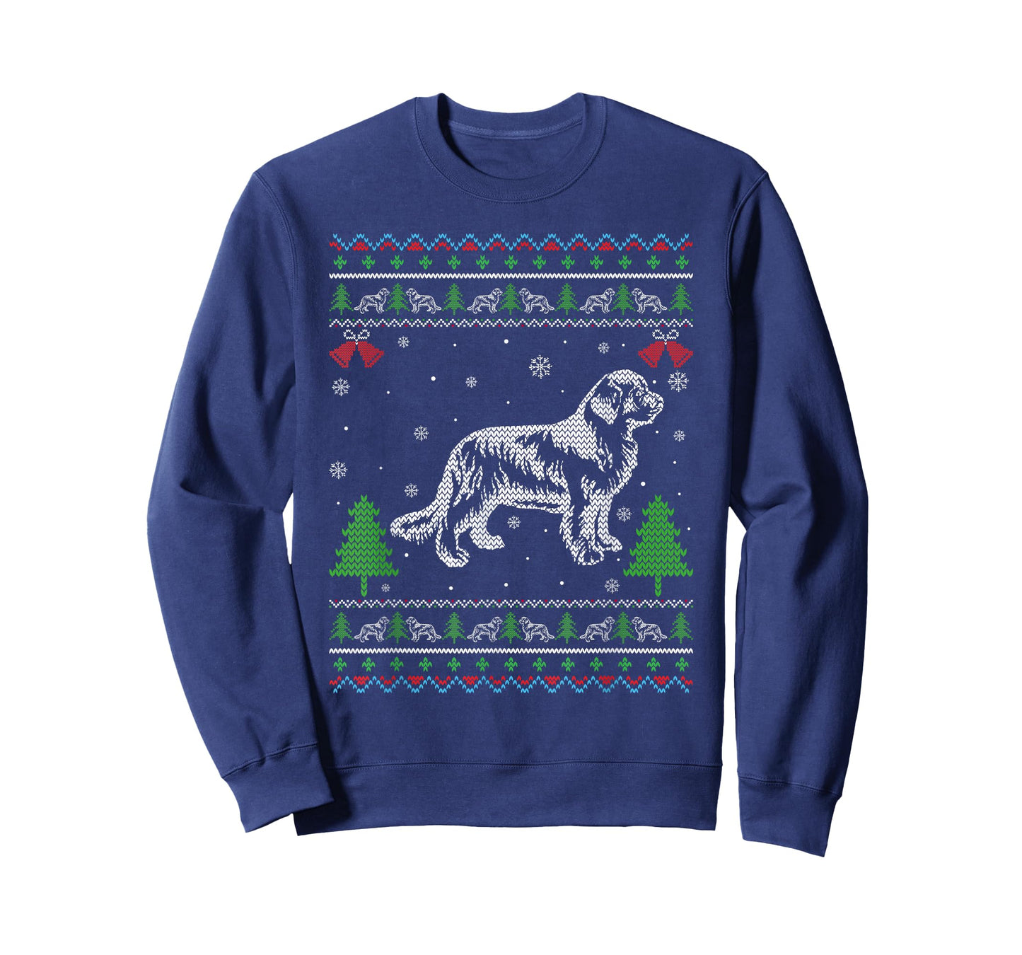 Ugly Xmas Design Newfoundland Dog Ugly Christmas Sweater T-Shirt for Men Women Kids