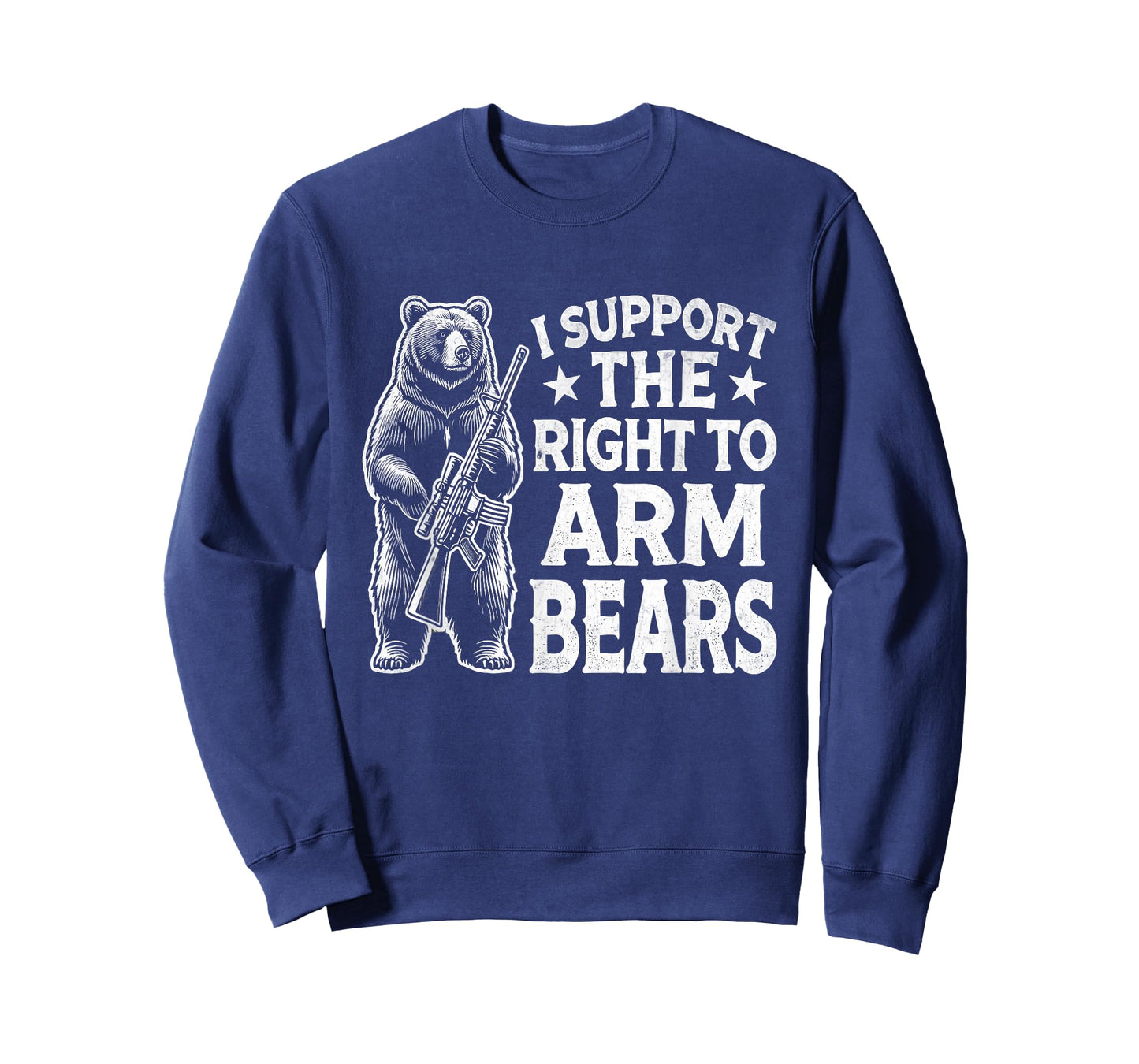 Funny Second Amendment I Support The Right to Arm Bears Men T-Shirt