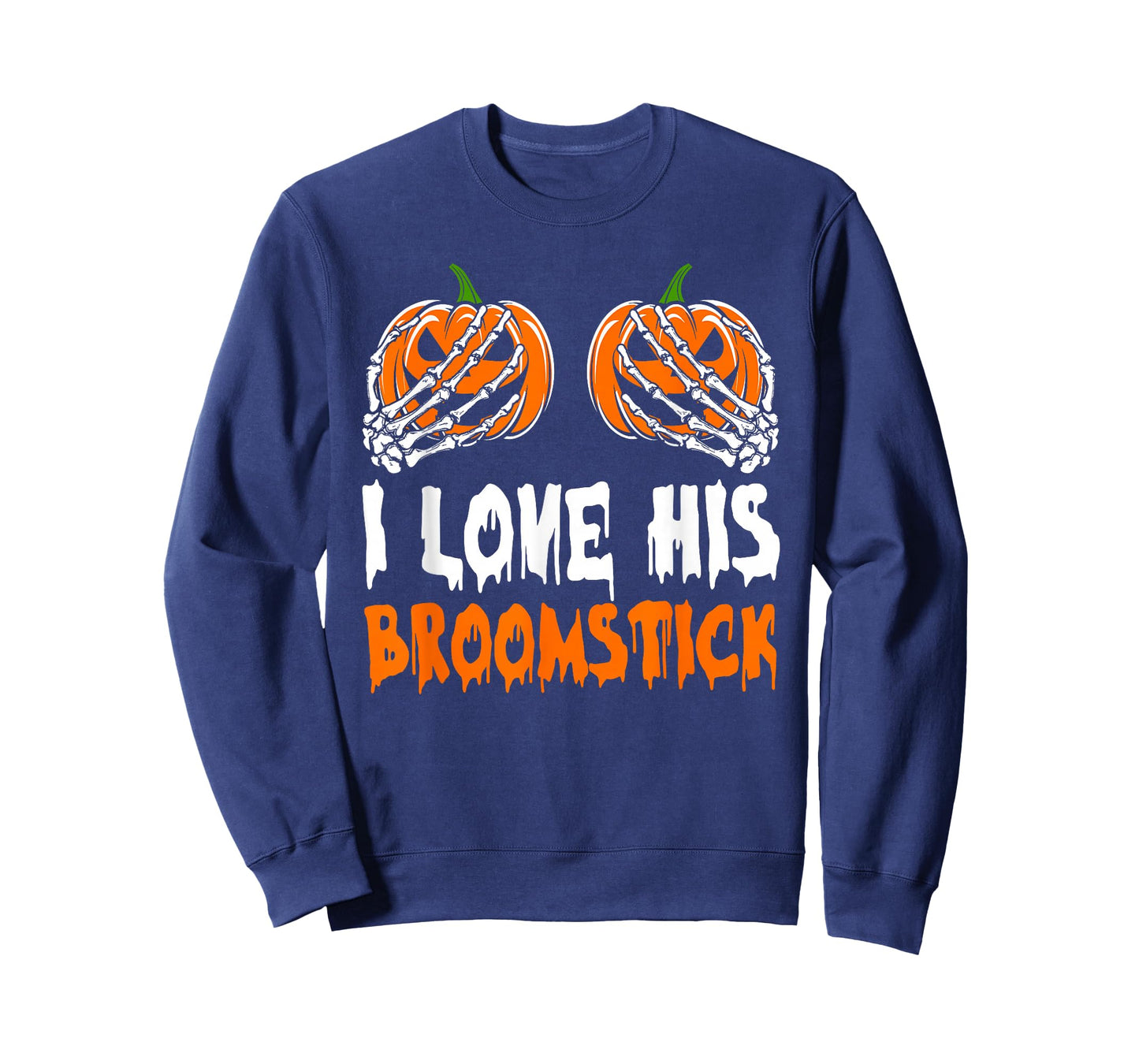 I Like His Broomstick I Like Her Pumpkins Halloween Couples T-Shirt