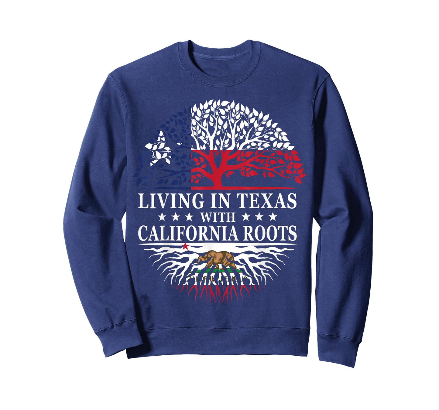 Living in Texas With California Roots T-Shirt