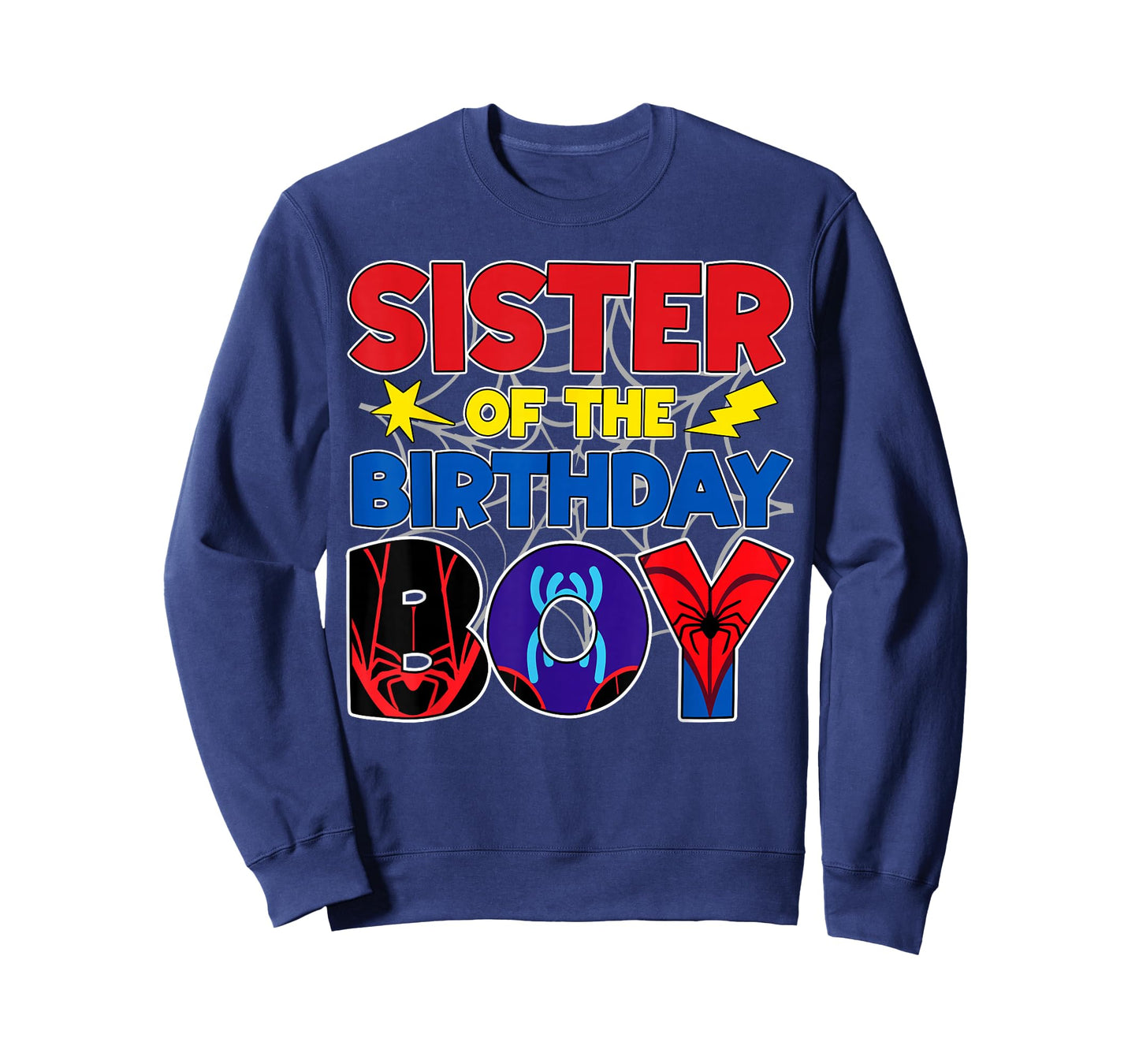 Sister Of The Birthday Boy Matching Spider Family Birthday T-Shirt