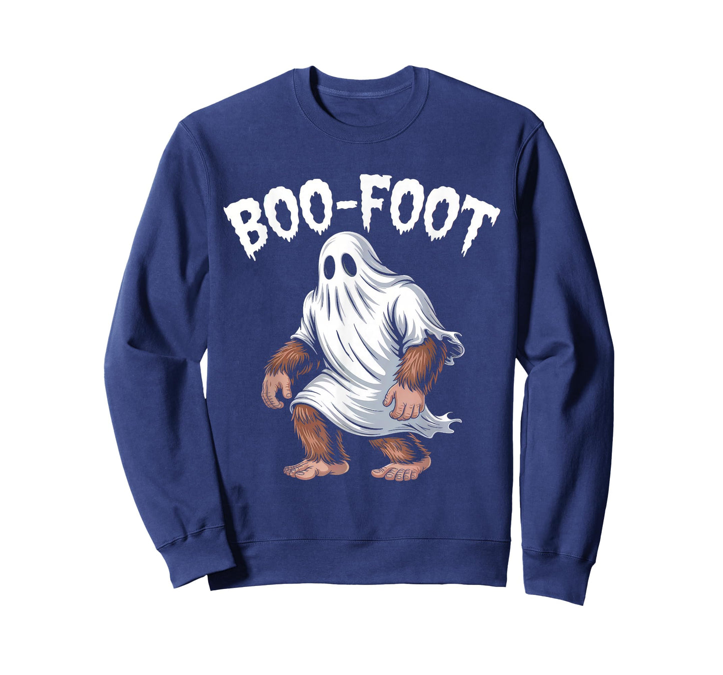 Boo Foot Funny Bigfoot Ghost Halloween Pun T-Shirt