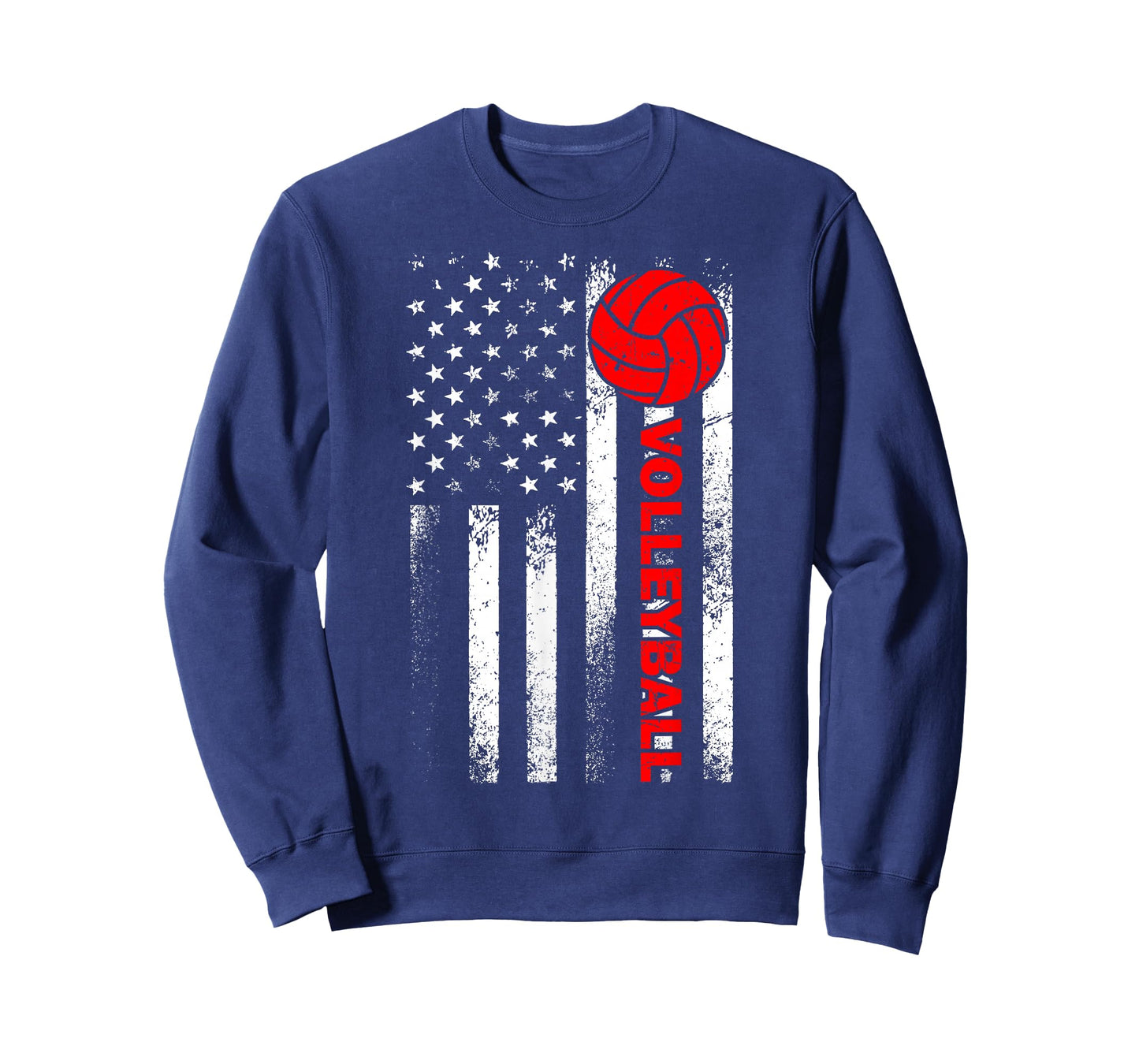 Funny Volleyball Design For Men Women USA Patriotic Athlete T-Shirt