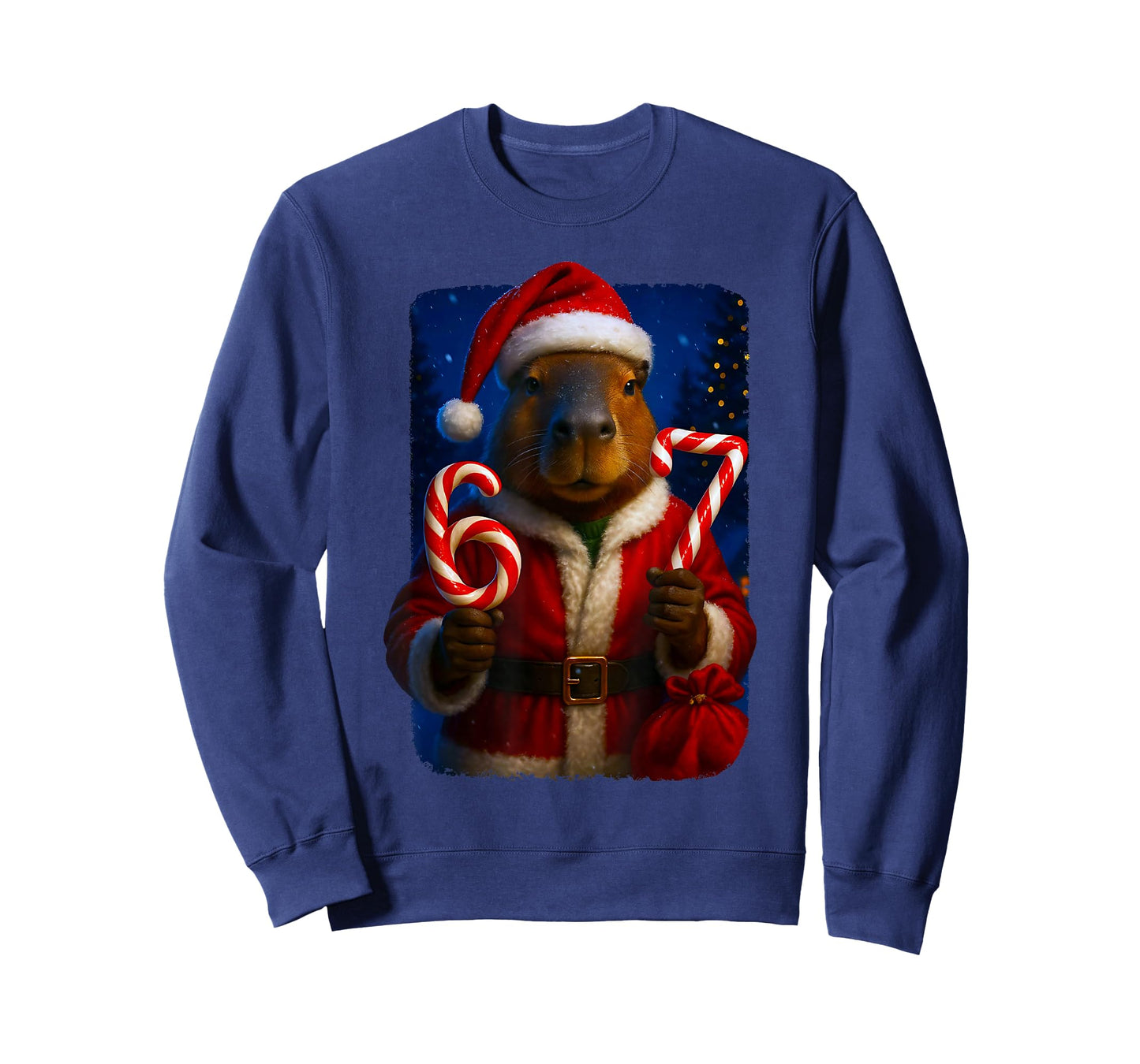 Funny 67 Santa Capybara Six Seven Ironic Christmas Meme T-Shirt