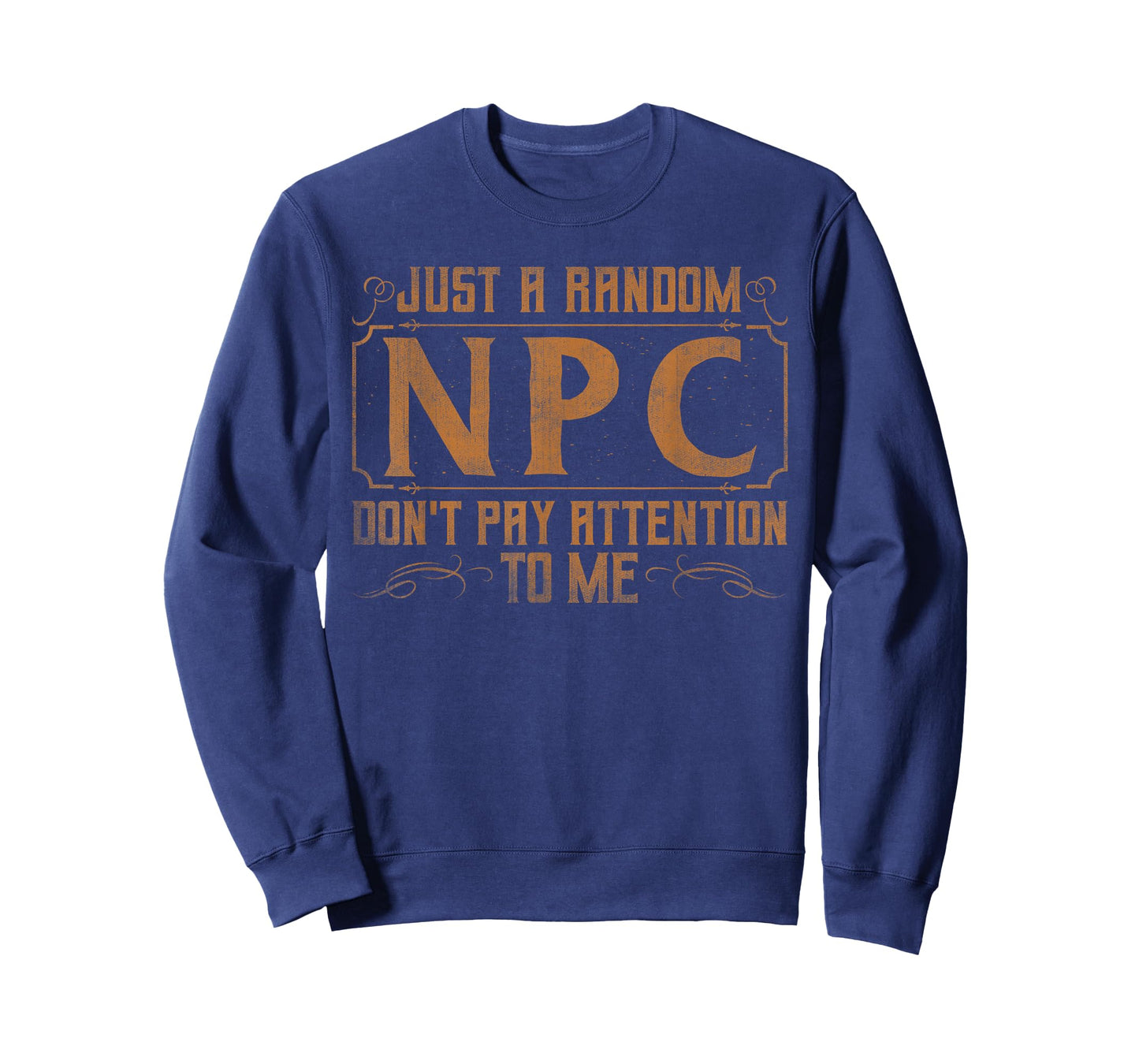 Funny LARP Shirts & Role Play Larper Gifts Just A Random Npc Unisex Adults Black Short Sleeve Crew Neck T-Shirt Small LARP T-Shirt