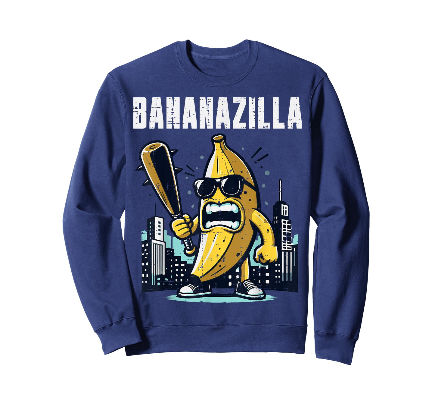 Banana Monster Bananazilla Funny Fruit Meme Men Kids Women T-Shirt