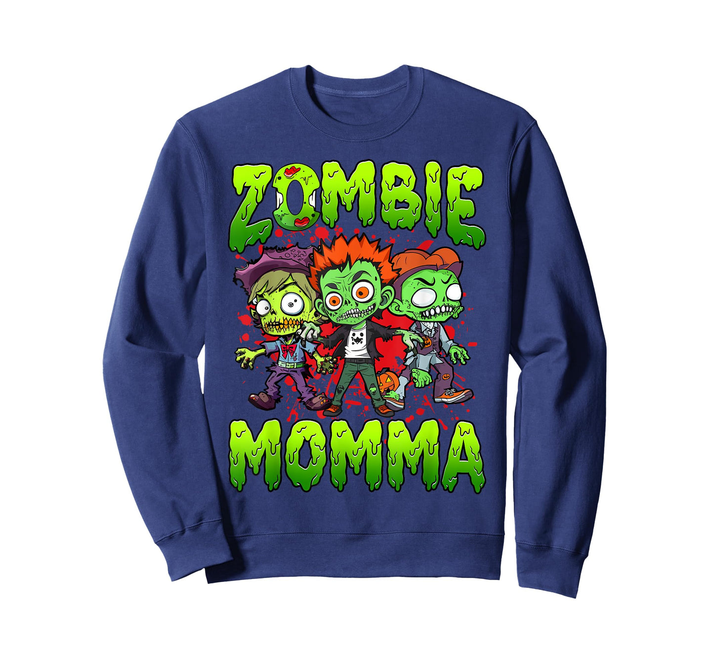 Zombie Momma Halloween Costume Family Matching T-Shirt