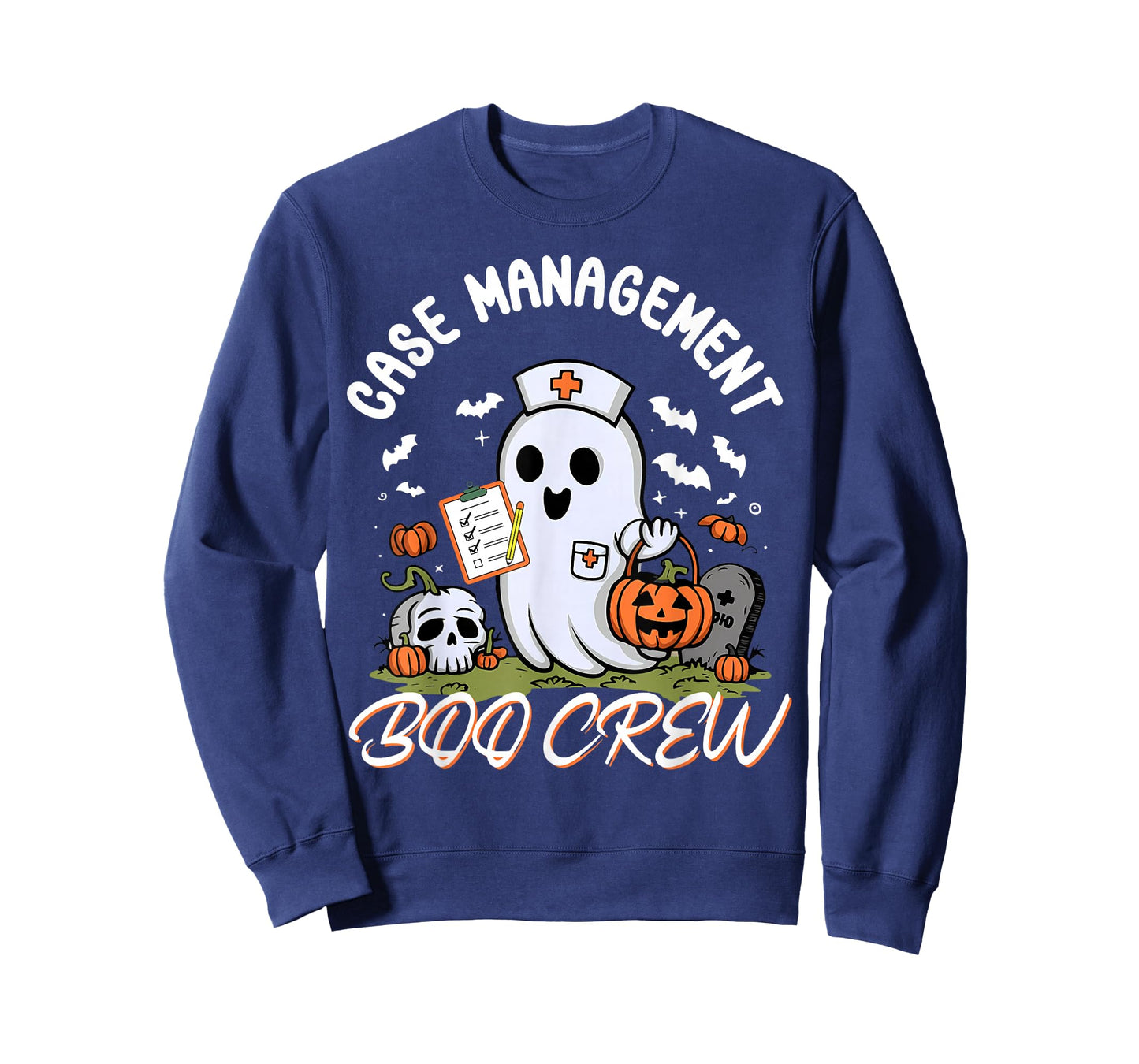 Case Management Boo Crew Nurse Ghost Spooky Halloween RN T-Shirt
