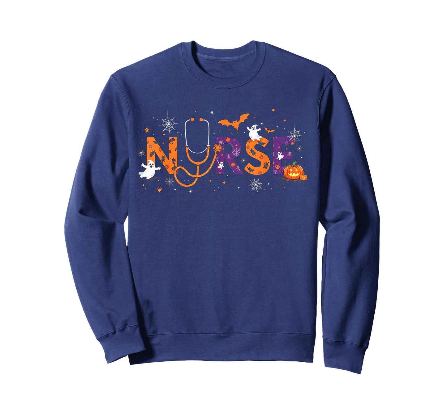Halloween Nurse 2025 Funny Letter Nursing School Life Fall T-Shirt