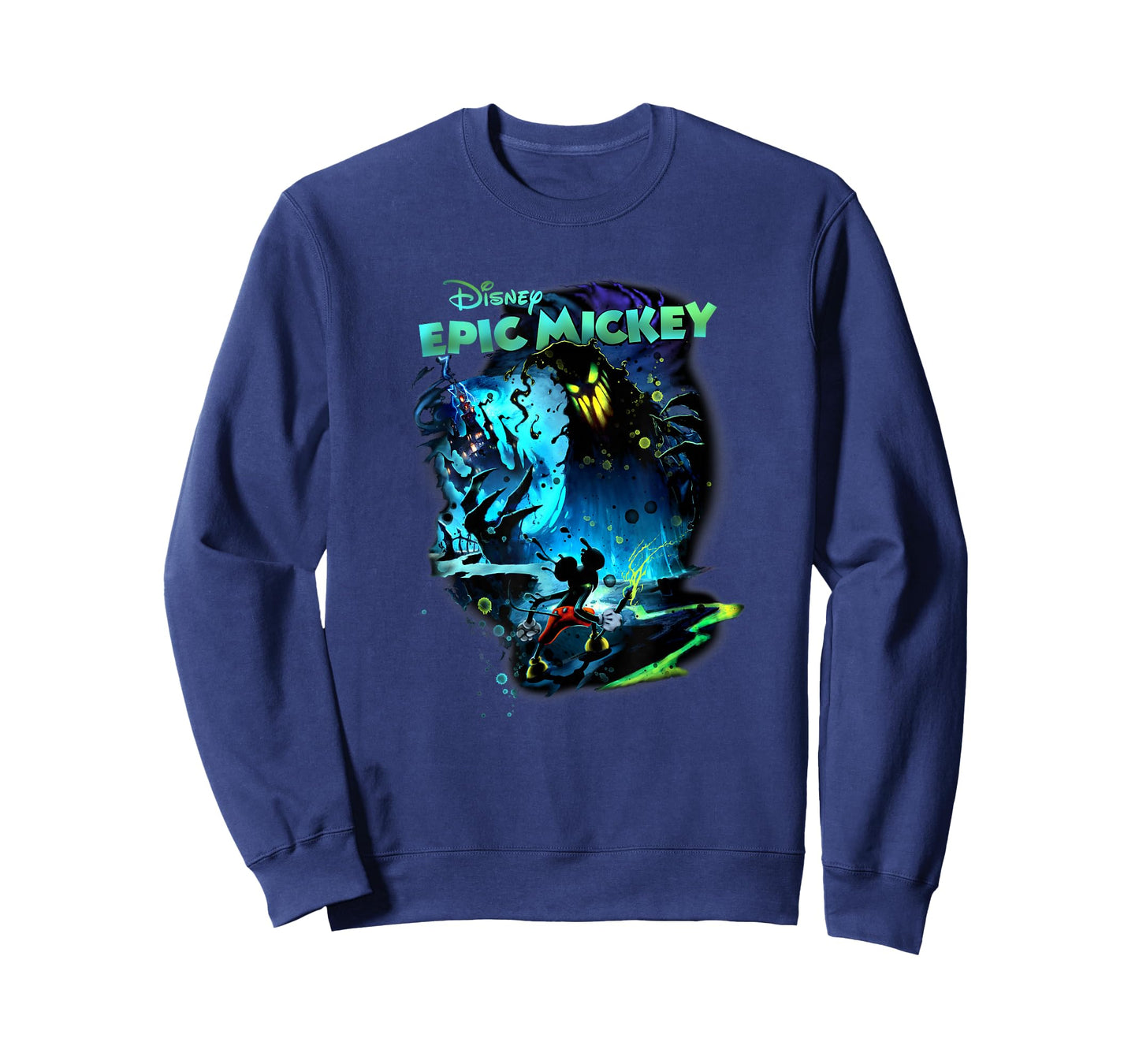Disney Epic Mickey Shadow Blot Battle Poster T-Shirt