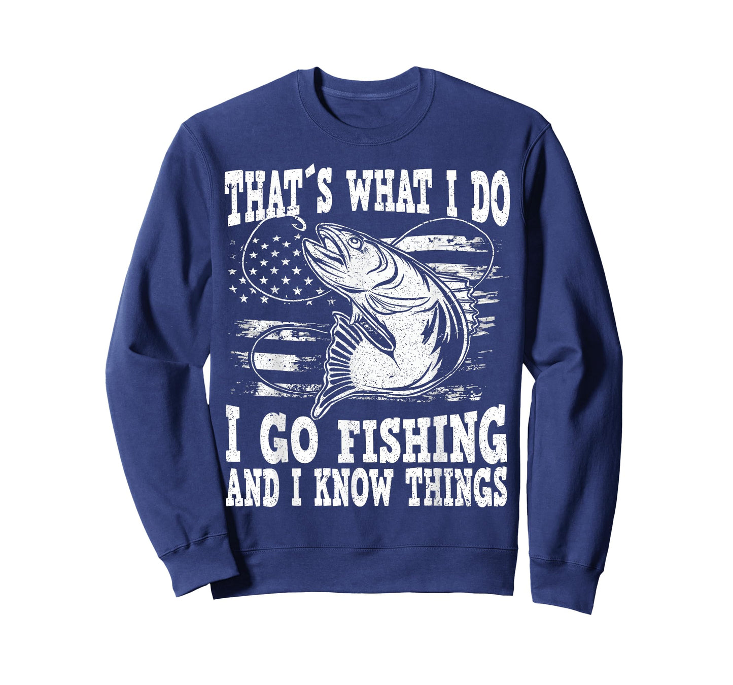 Funny Fishing saying and sarcastic Fisherman quote Thats what i do i go fishing, funny fishing T-Shirt, Men's Unisex Black Small Crew Neck Short Sleeve T-Shirt