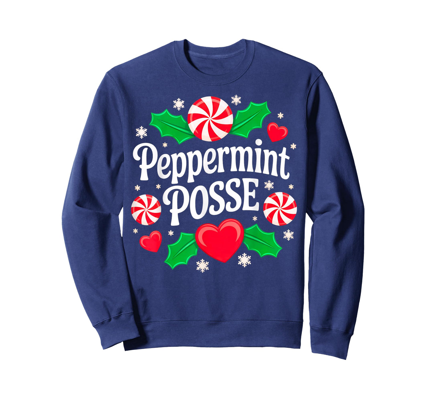 Funny Peppermint Posse Christmas Candy T-Shirt