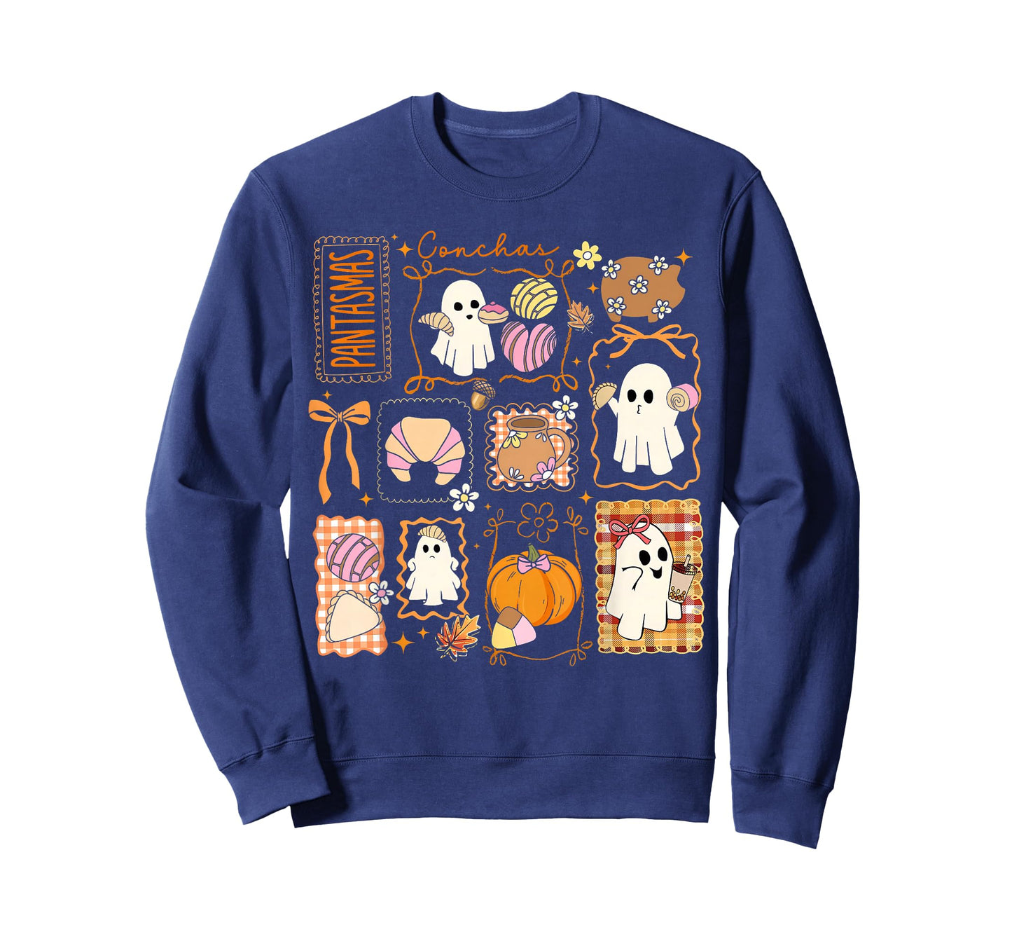 Spooky Conchas Pantasmas Mexican Halloween Girl Women Kids T-Shirt