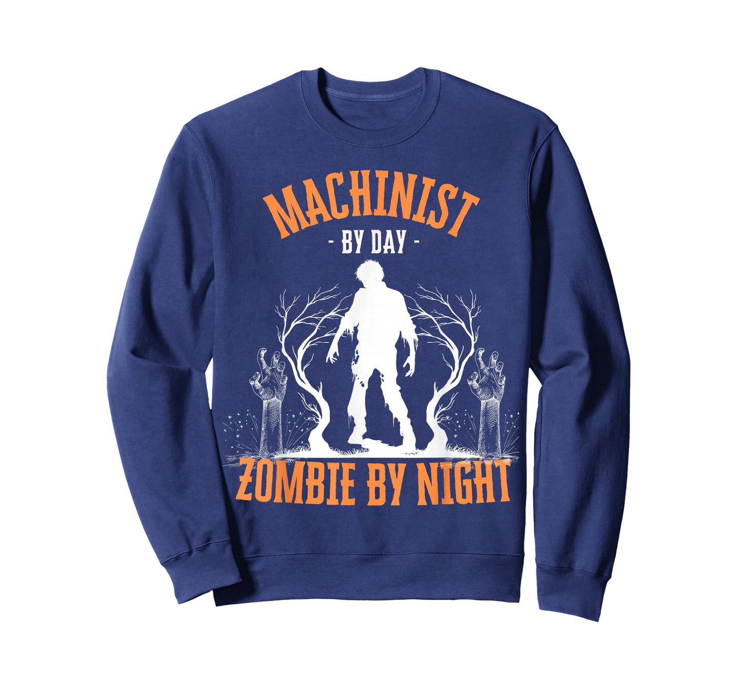 Machinist by Day Zombie by Night Funny Halloween Creepy T-Shirt