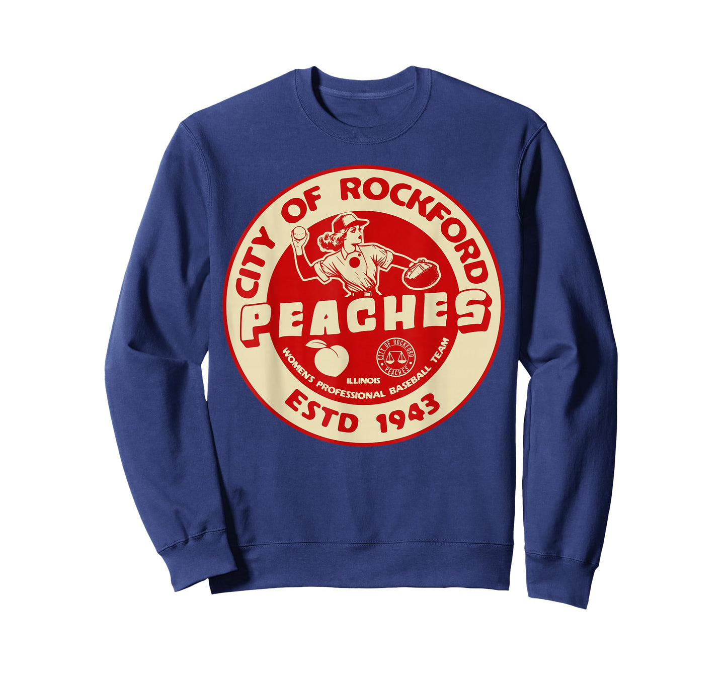 Rockford Peaches Baseball 1943 T-Shirt