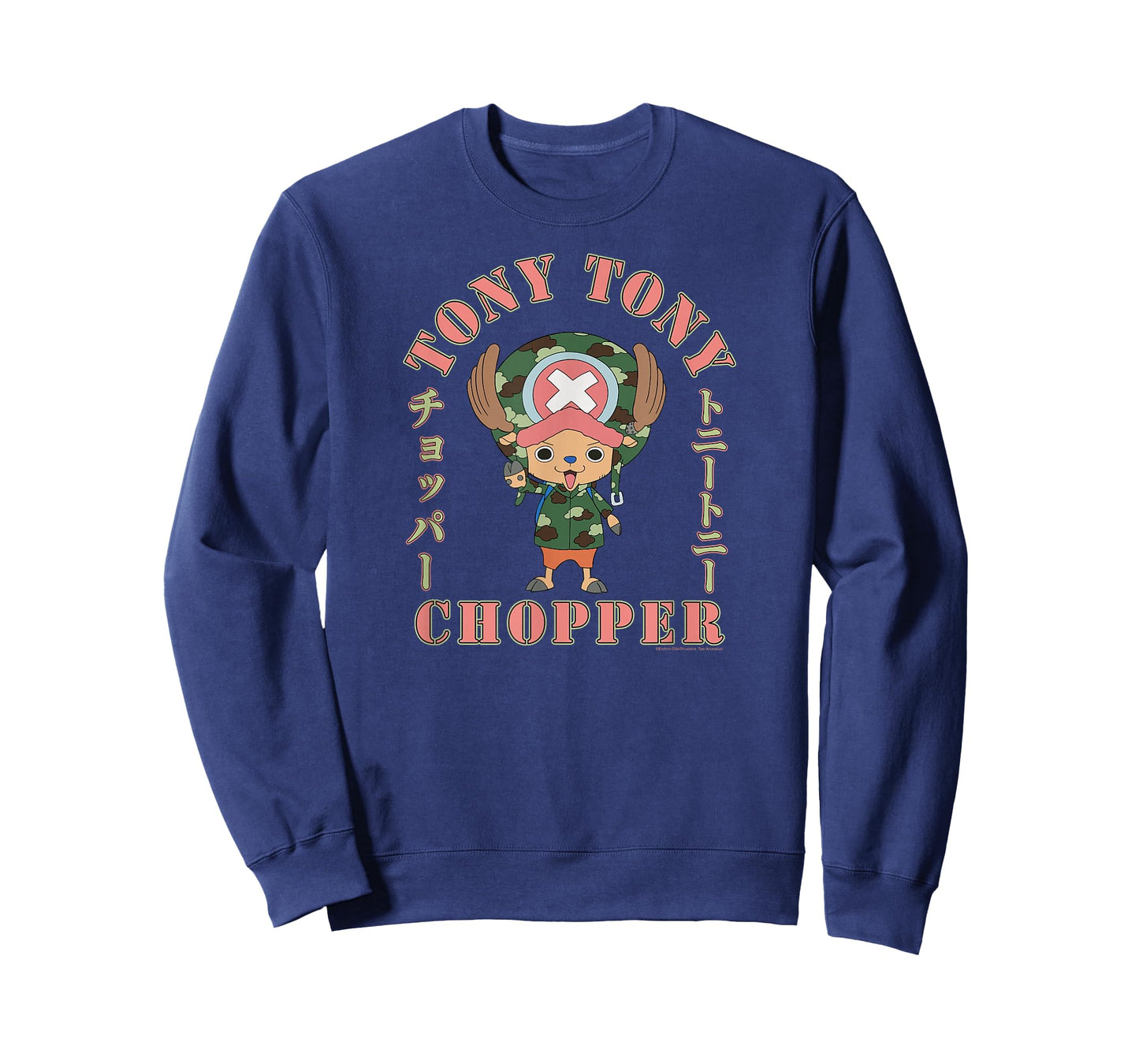 One Piece Anime Tony Tony Chopper Camo Arched Kanji T-Shirt