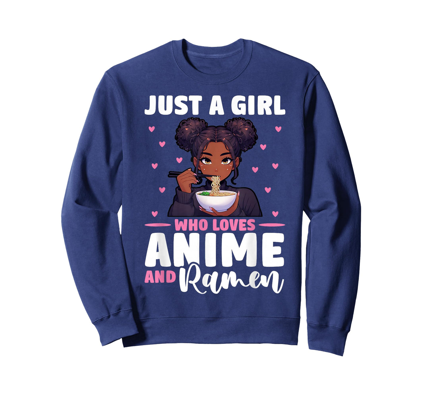 Just A Girl Who Loves Anime and Ramen African American T-Shirt