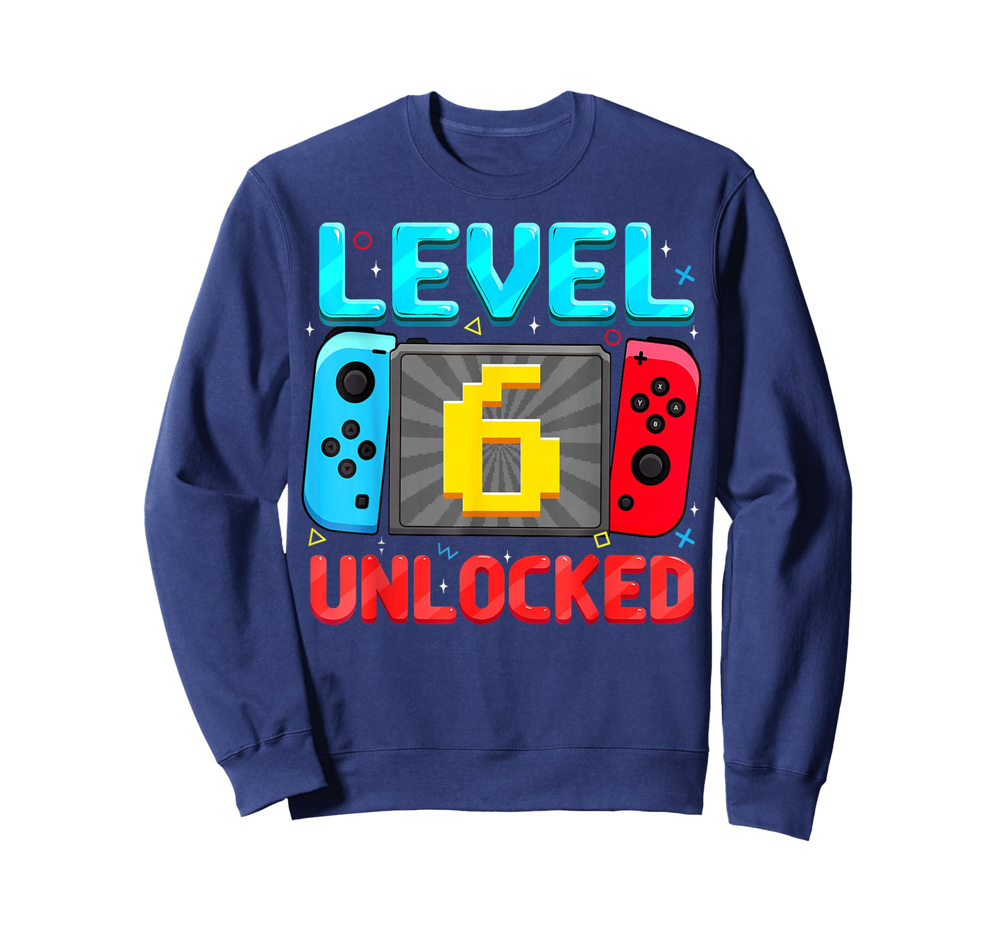 Level 6 Unlocked 6th Birthday Boy Gamer Six Year Old Gift T-Shirt
