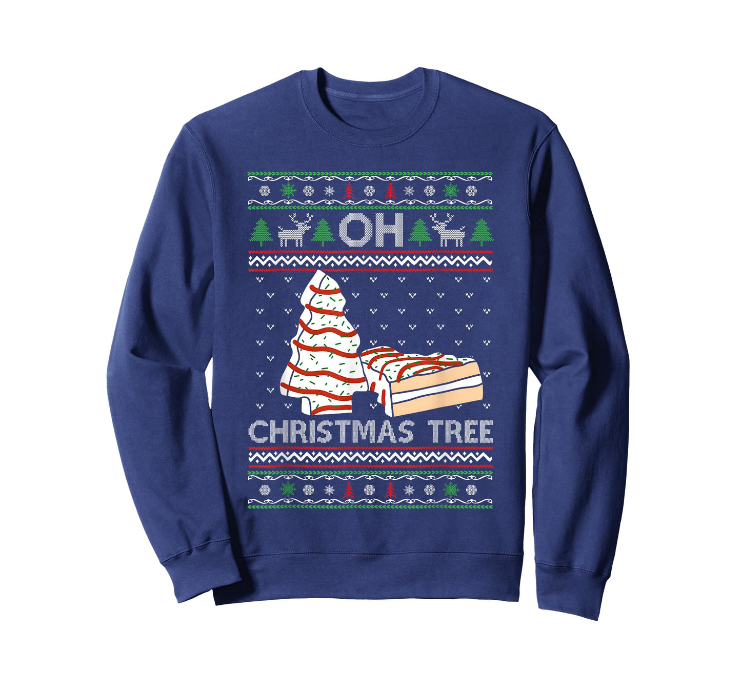 Oh Christmas Tree Cakes Debbie Becky Jen Cake Lovers Xmas T-Shirt