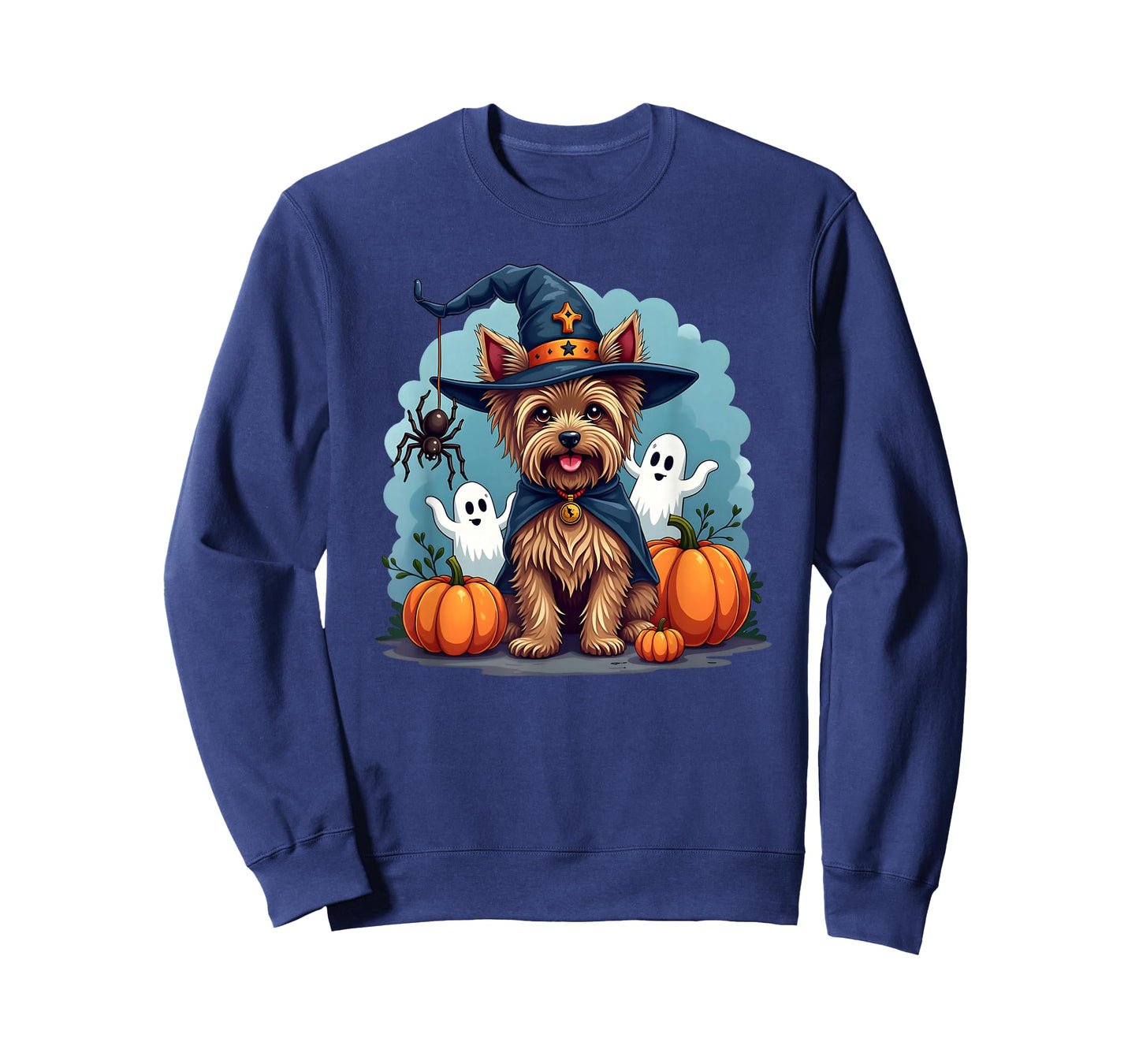 Yorkie, Halloween, Yorkshire Terrier, Witch's Hat T-Shirt