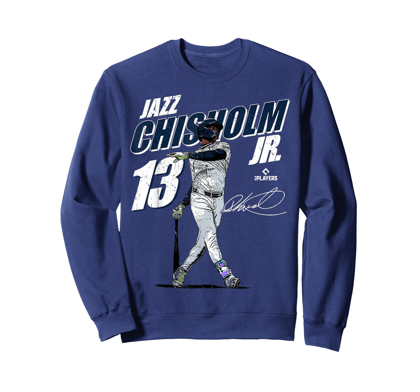 License Champs Jazz Chisholm Unisex-Adults, Unisex-Kids Baseball Fan Blue Small Modern Sports Team Themed Classic Fit Lightweight T-Shirt