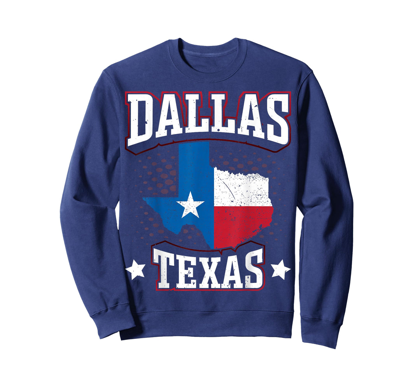 Dallas Texas Souvenirs Shirt Flag Map of Texas State Pride T-Shirt