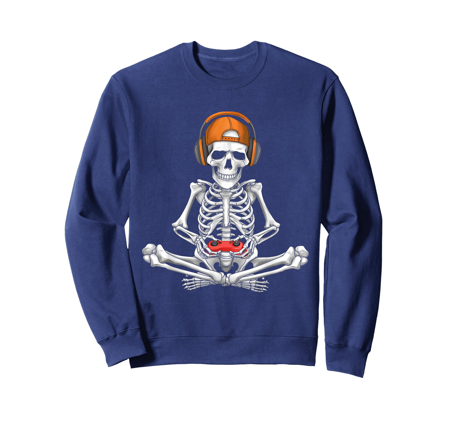 Video Game Skeleton Halloween Gaming Teens Gamer Men Boy Kid T-Shirt