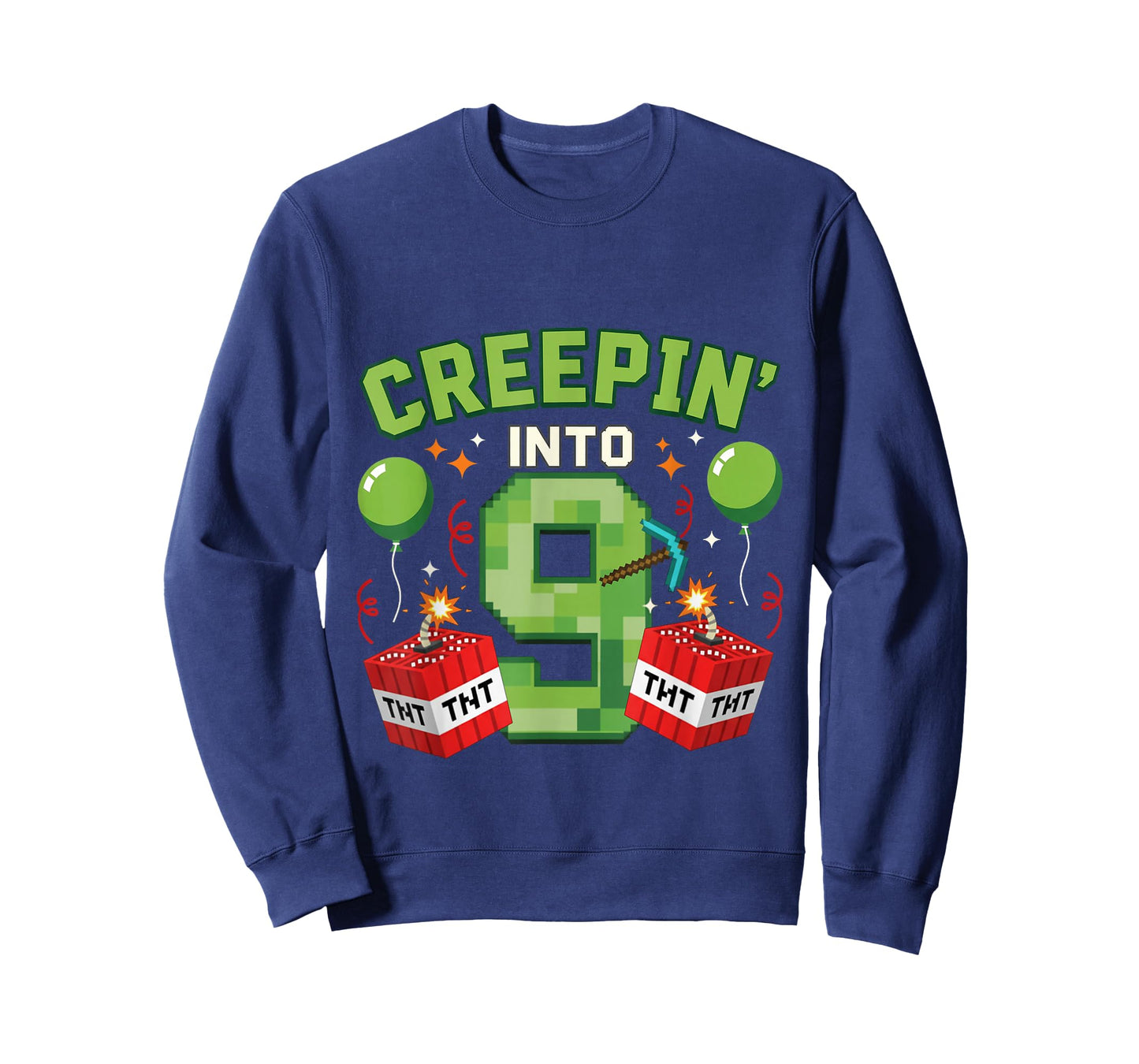 It's My 9th Birthday Boy Gamer Creepin’ Into 9 Gamer Pixel T-Shirt