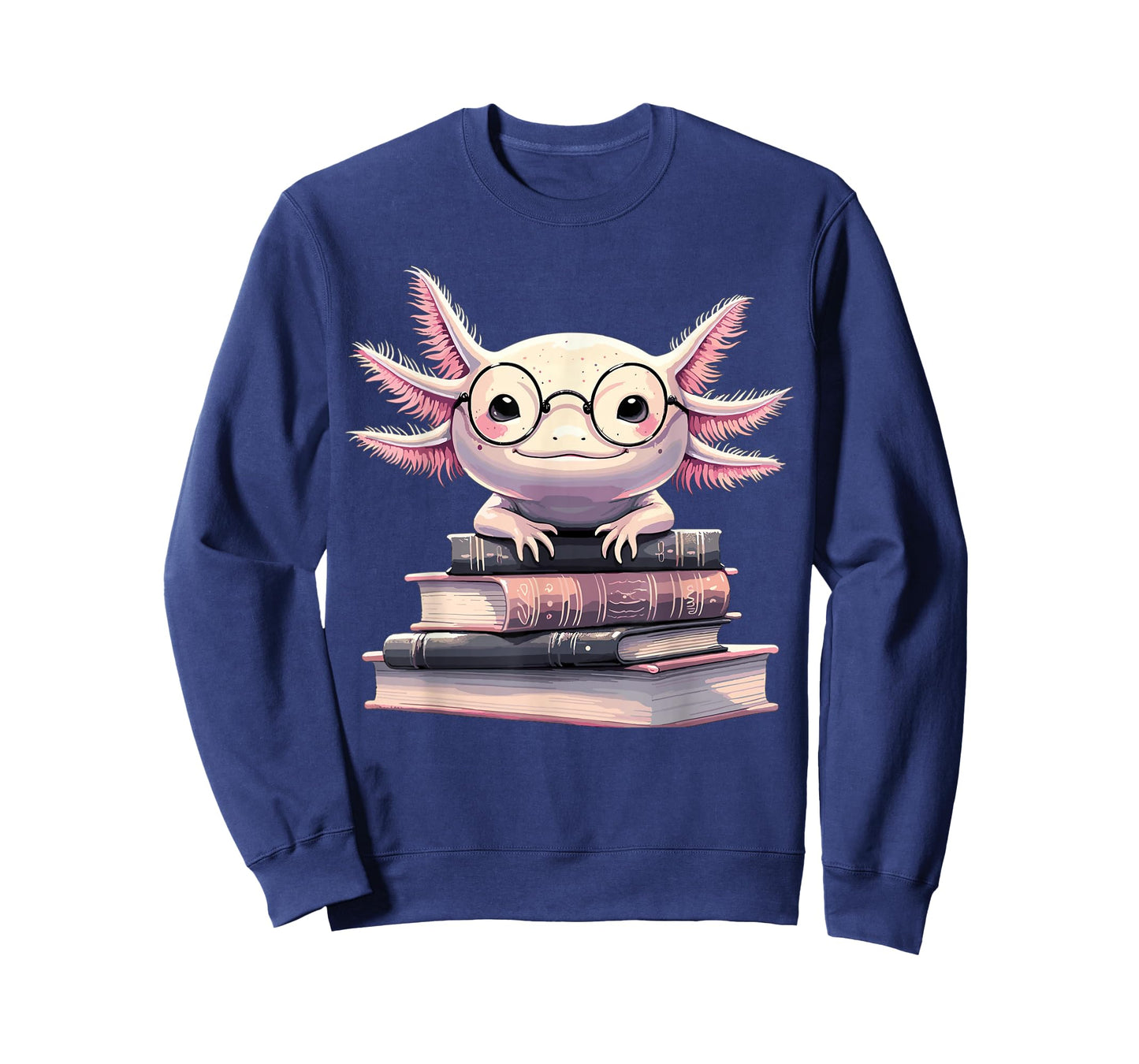 Axolotl Books Readsalotl Reading Bookworm Kawaii Axolotl T-Shirt