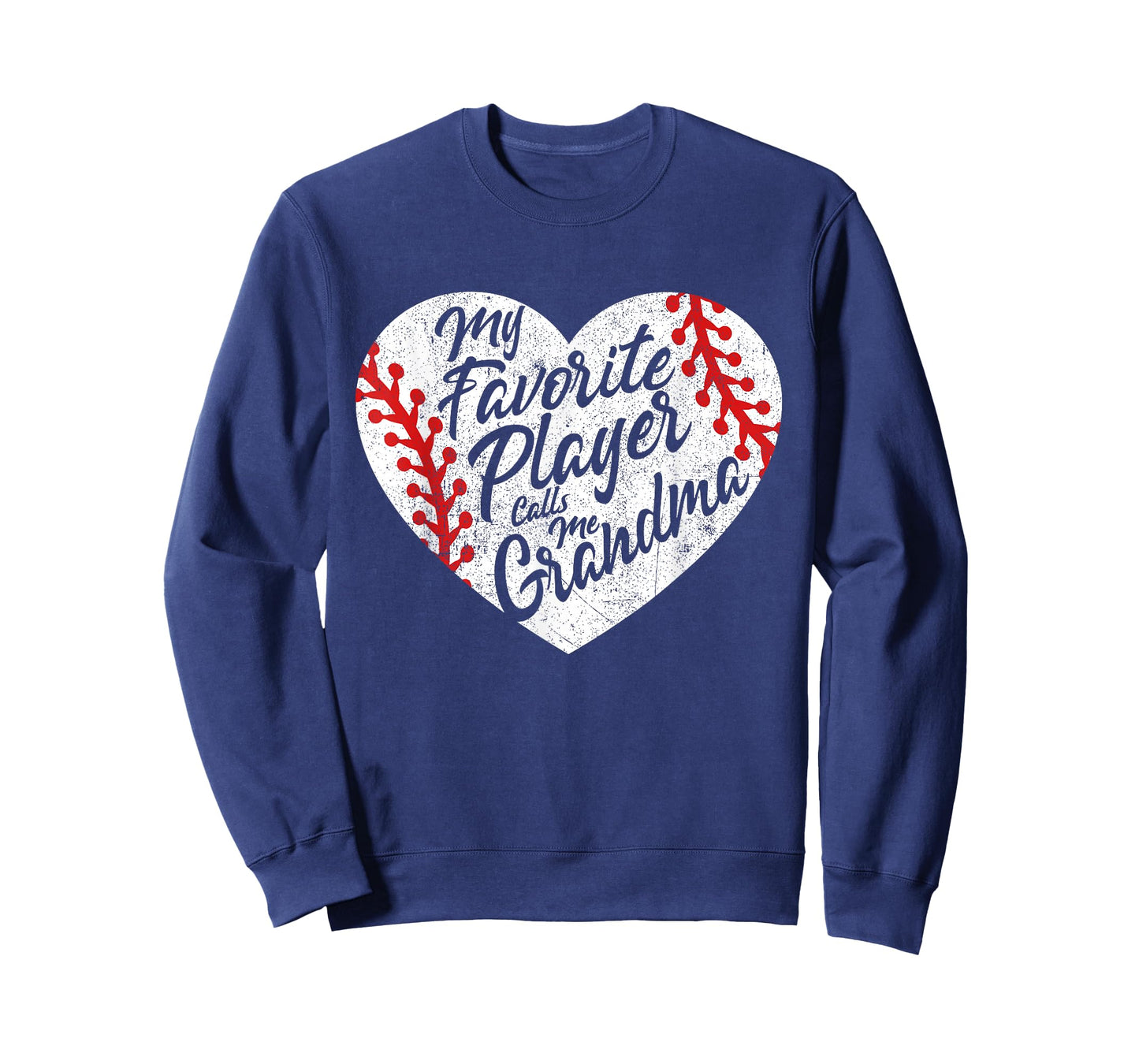 My Favorite Player Calls Me Grandma Baseball Heart Women's T-Shirt