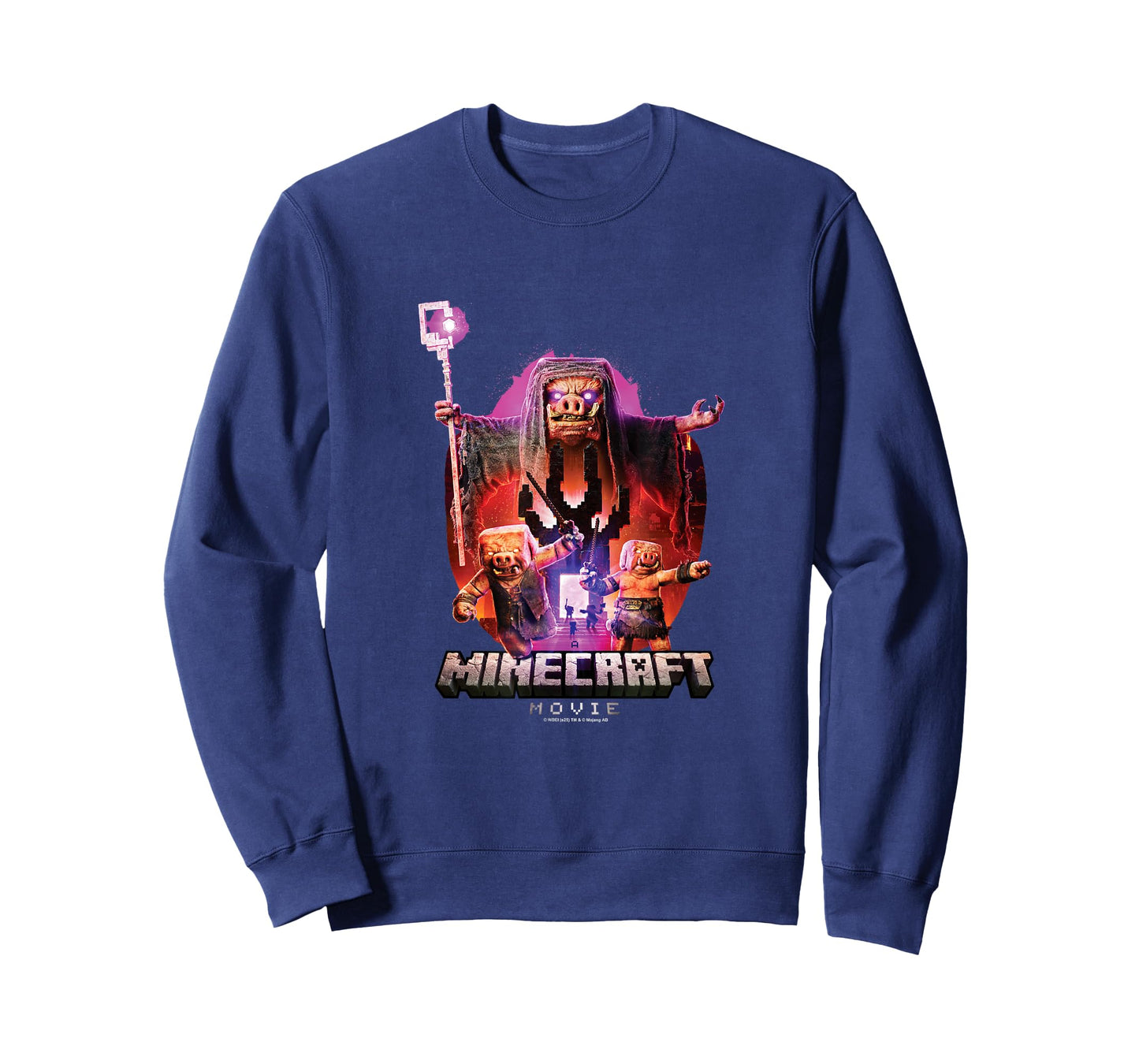 A Minecraft Movie Piglins Coming Out from A Nether Portal T-Shirt