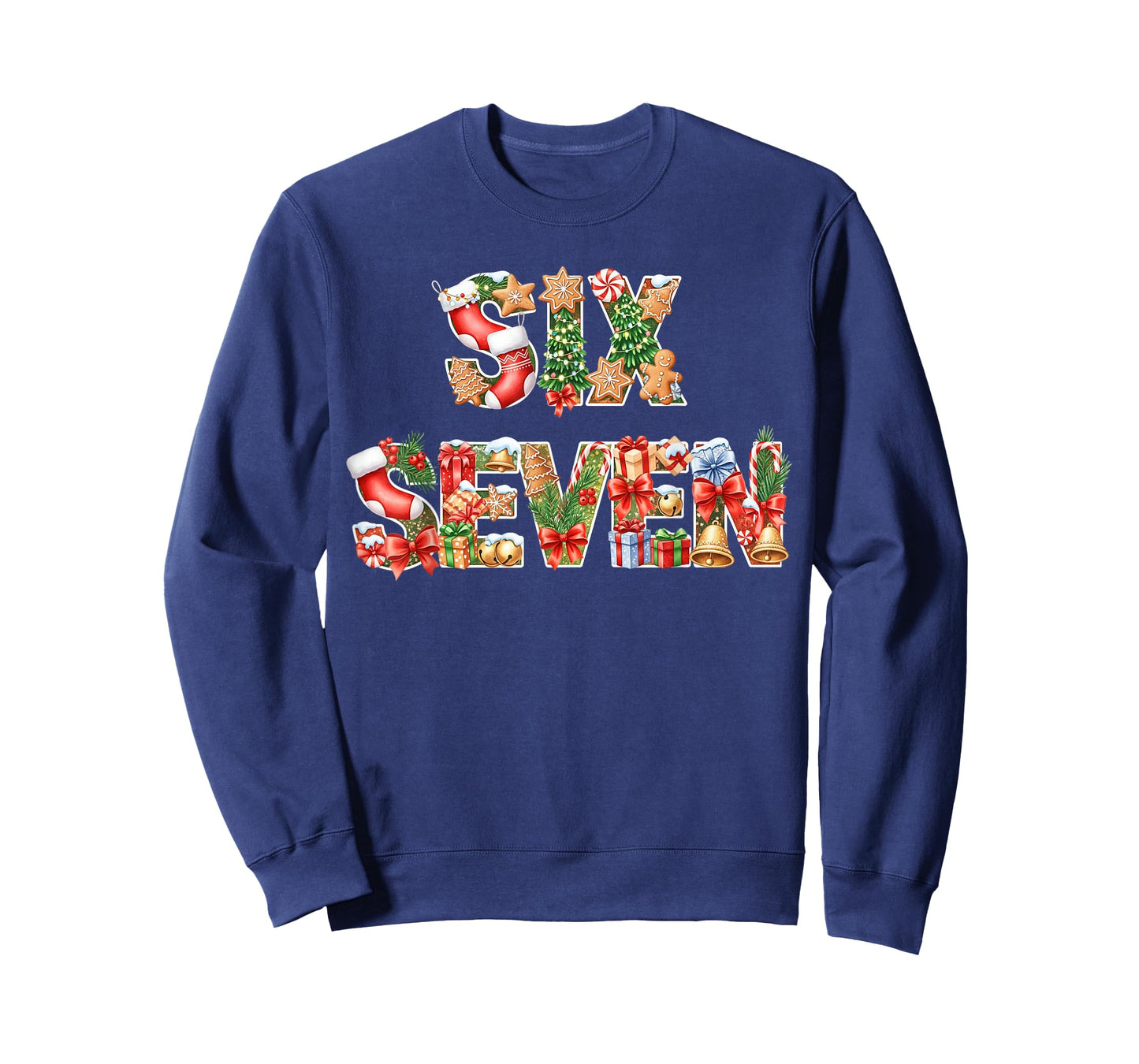 Six Seven Christmas Meme 67 Funny Holiday Men Women Kid Boys T-Shirt