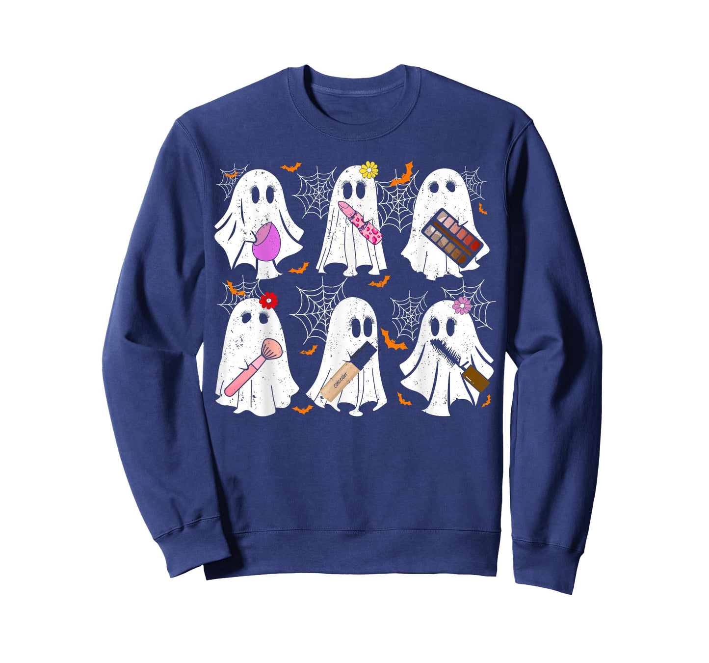 Ghost Makeup Artist Funny Costume For Halloween Men & Women T-Shirt
